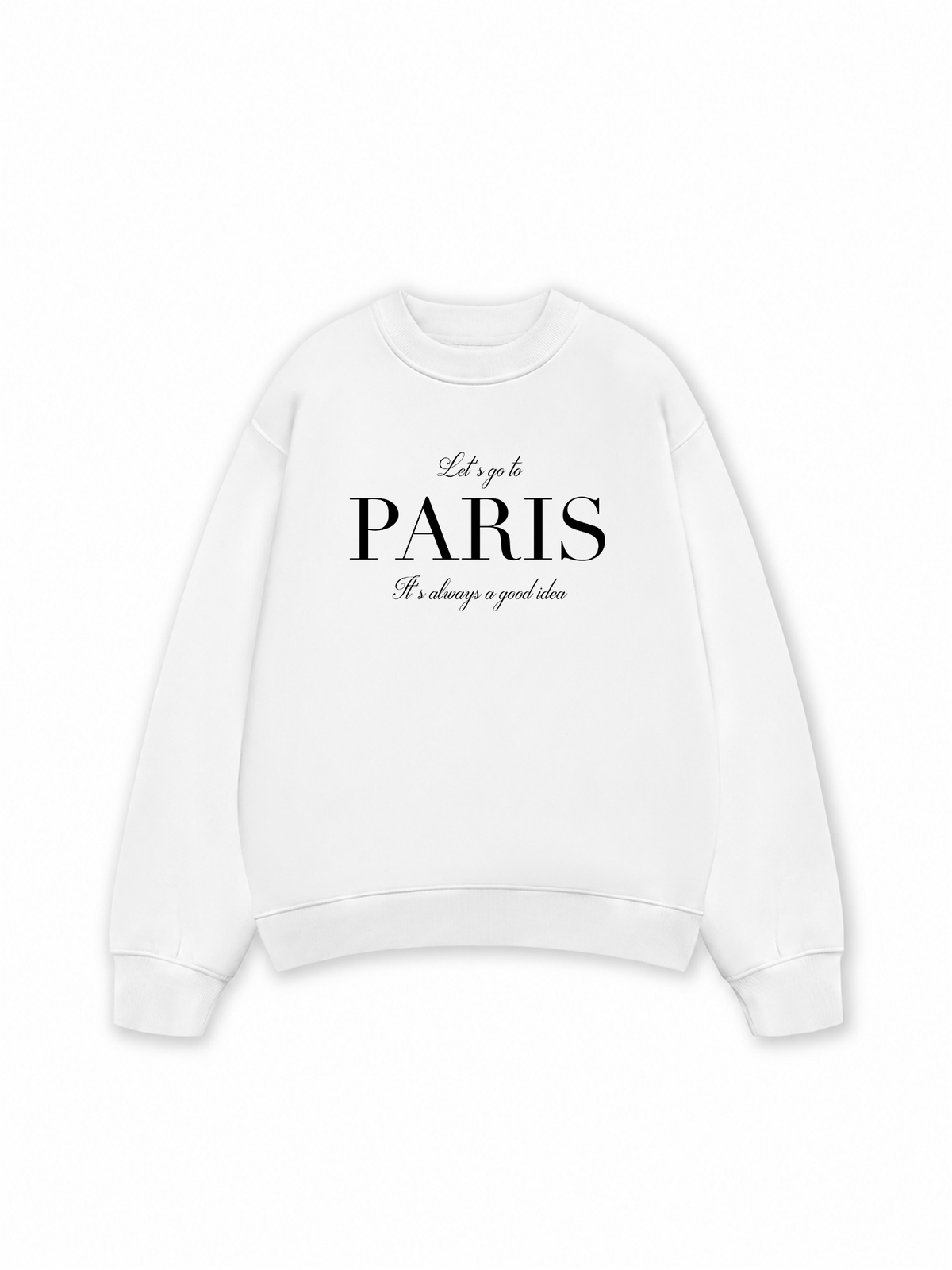 Áo Sweater Nỉ Hai Da City Let's go to Paris