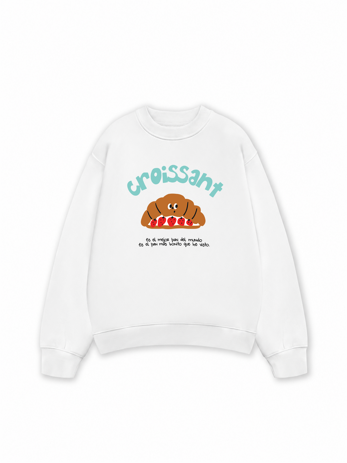 Áo Sweater Nỉ Hai Da Croissant