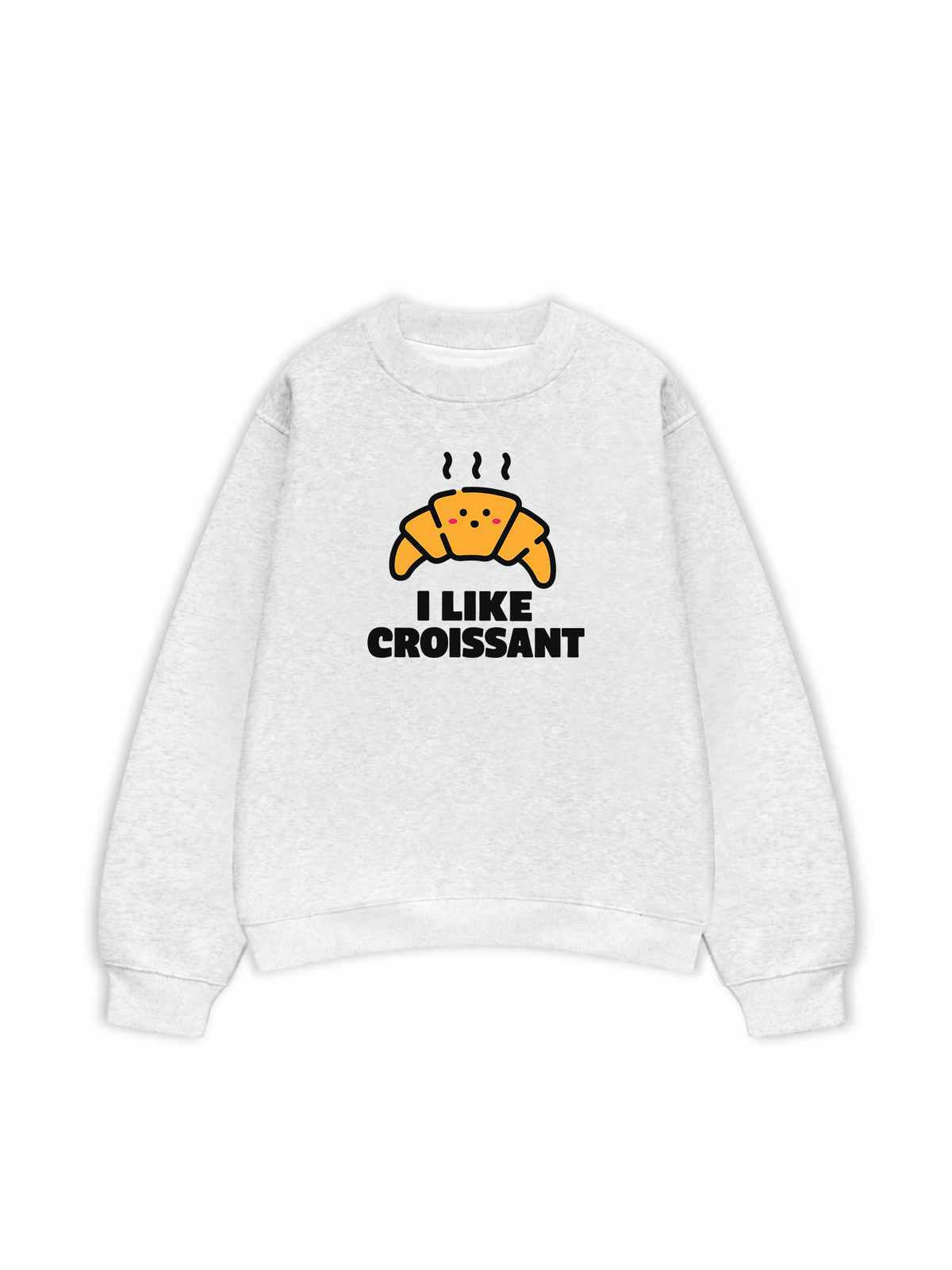Áo Sweater Nỉ Hai Da I Like Croissant