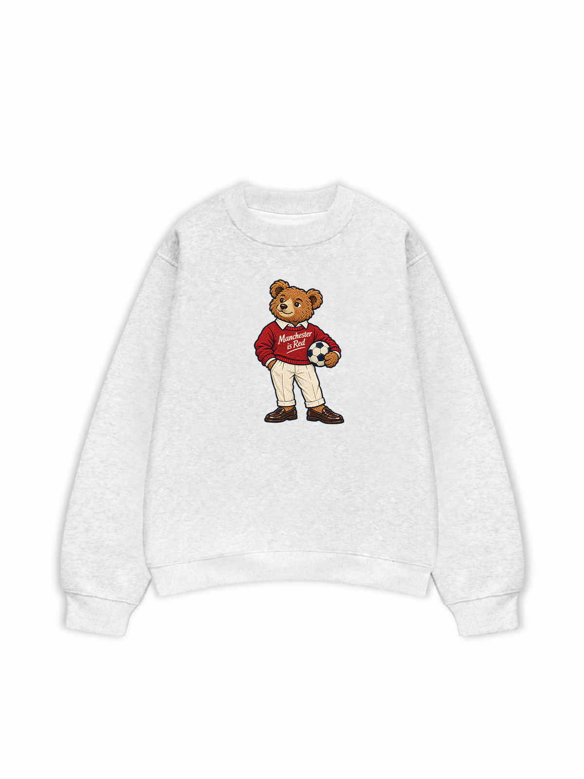 Áo Sweater Nỉ Hai Da MUFC Bear