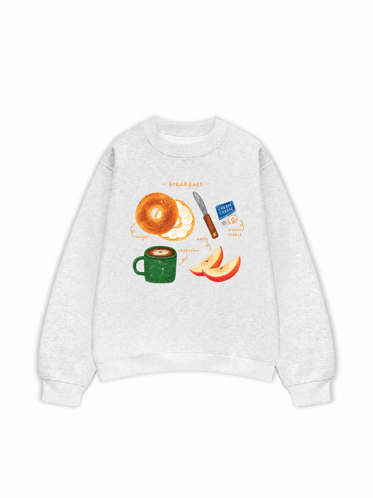 Áo Sweater Nỉ Hai Da Sweetie Breakfast
