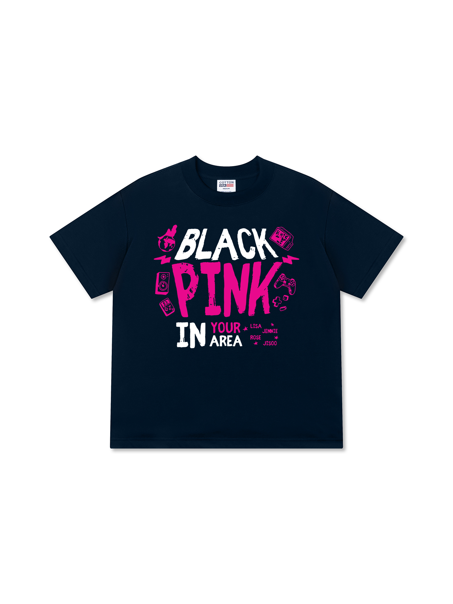 Áo Thun Relaxed Fit Idols BlackPink In Your Area