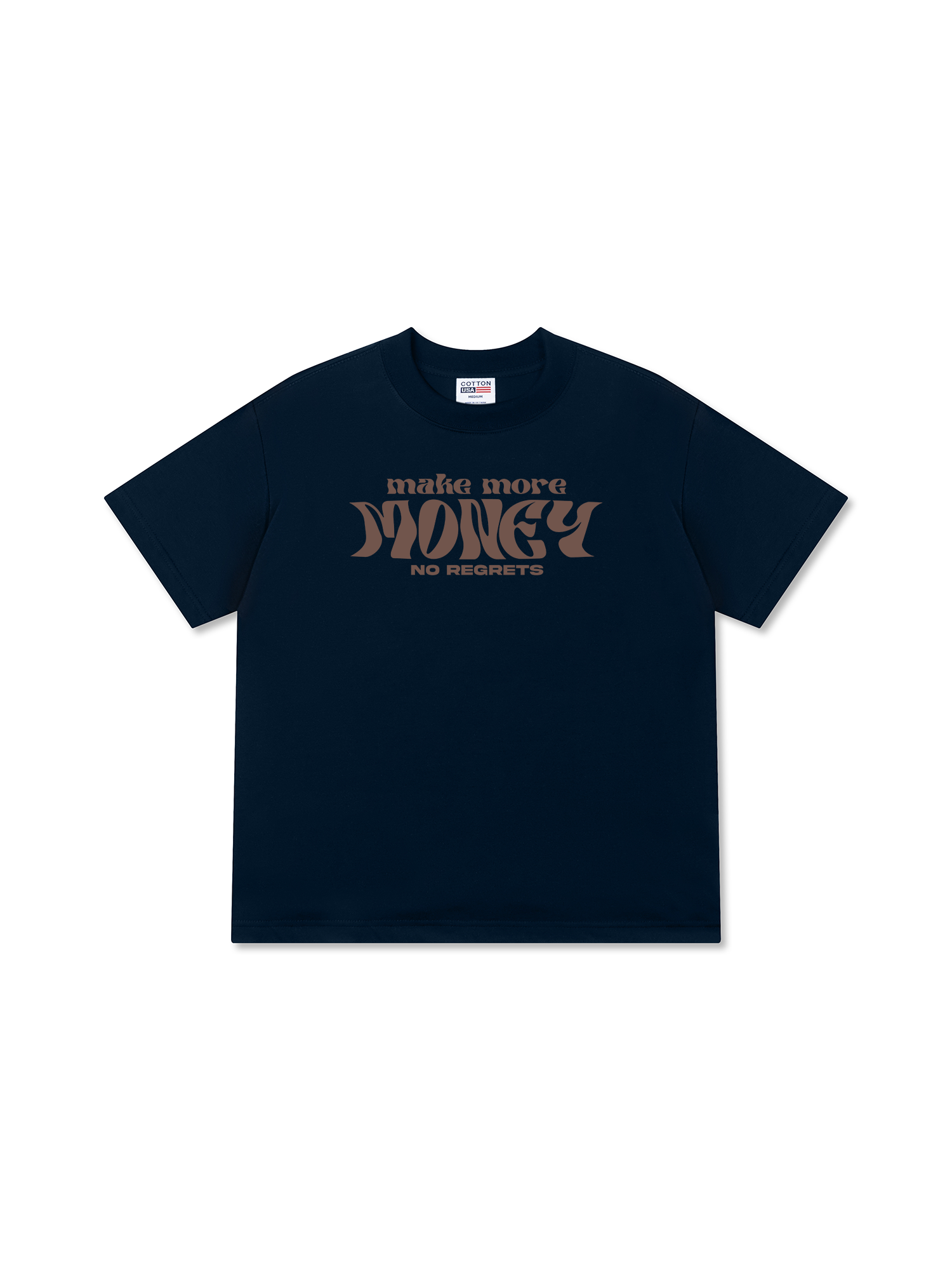 Áo Thun Relaxed Fit Money Make More No Regrets