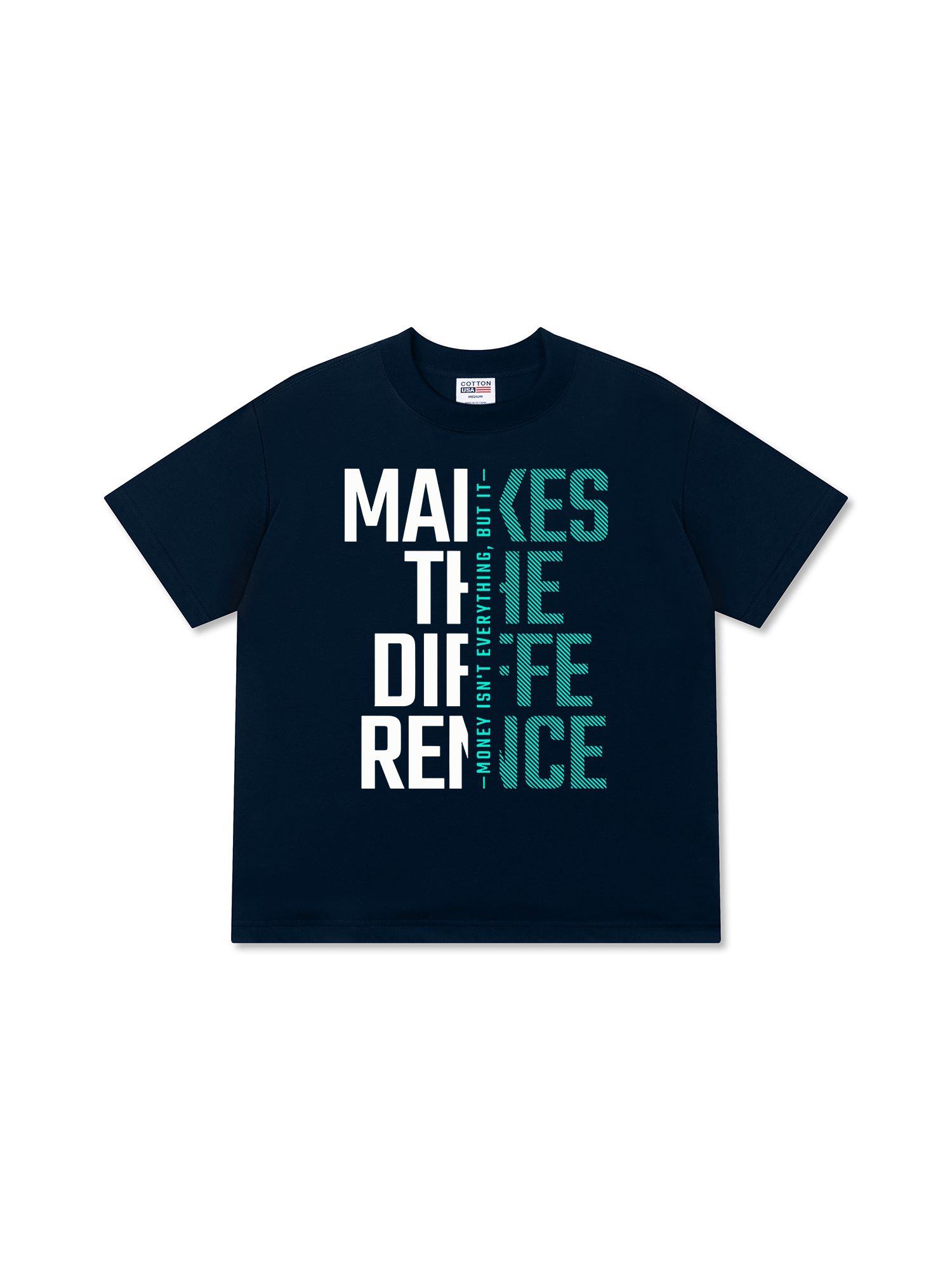 Áo Thun Relaxed Fit Money Motivational Modern Typographic