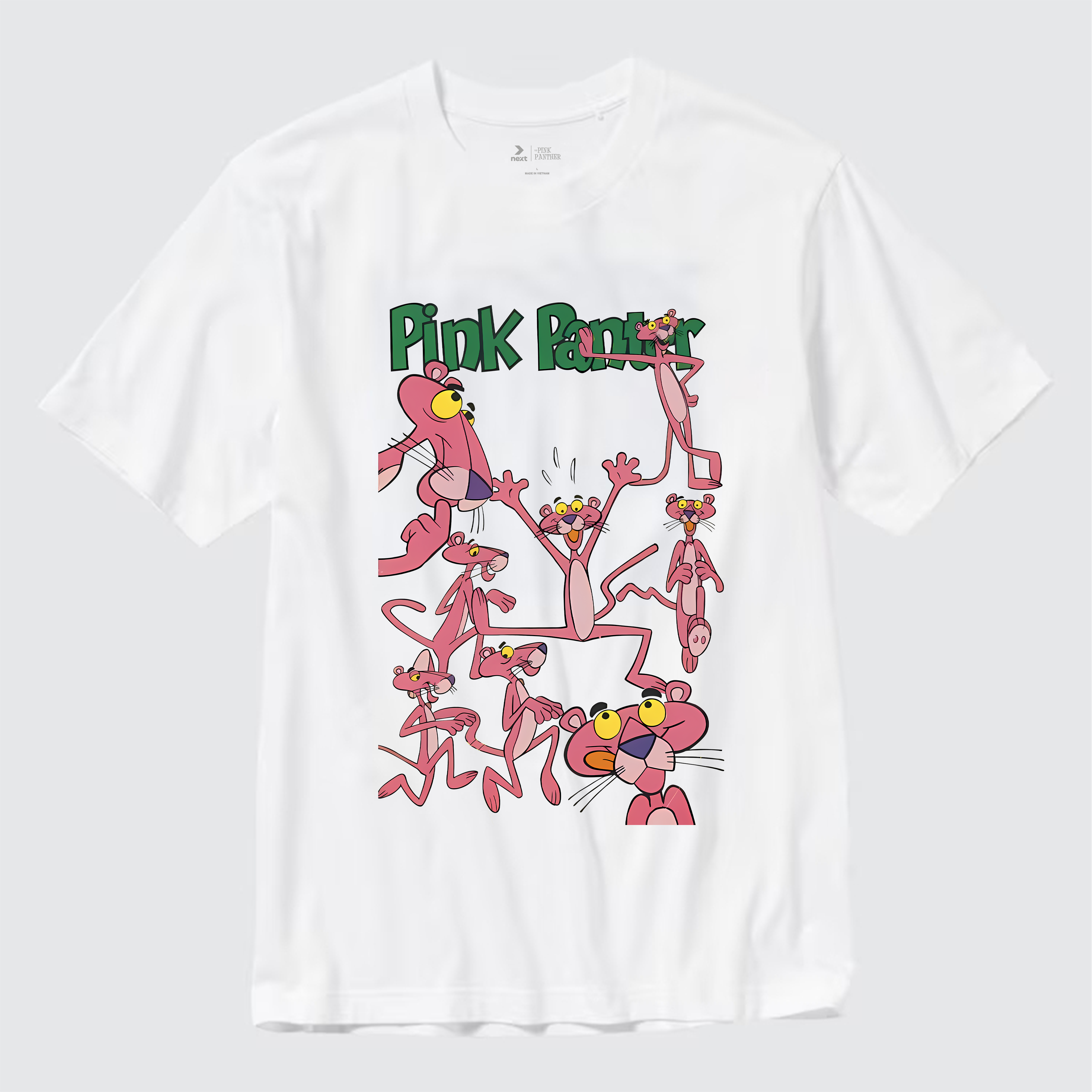 THE PINK PANTHER CUTE T-SHIRT / TRẮNG