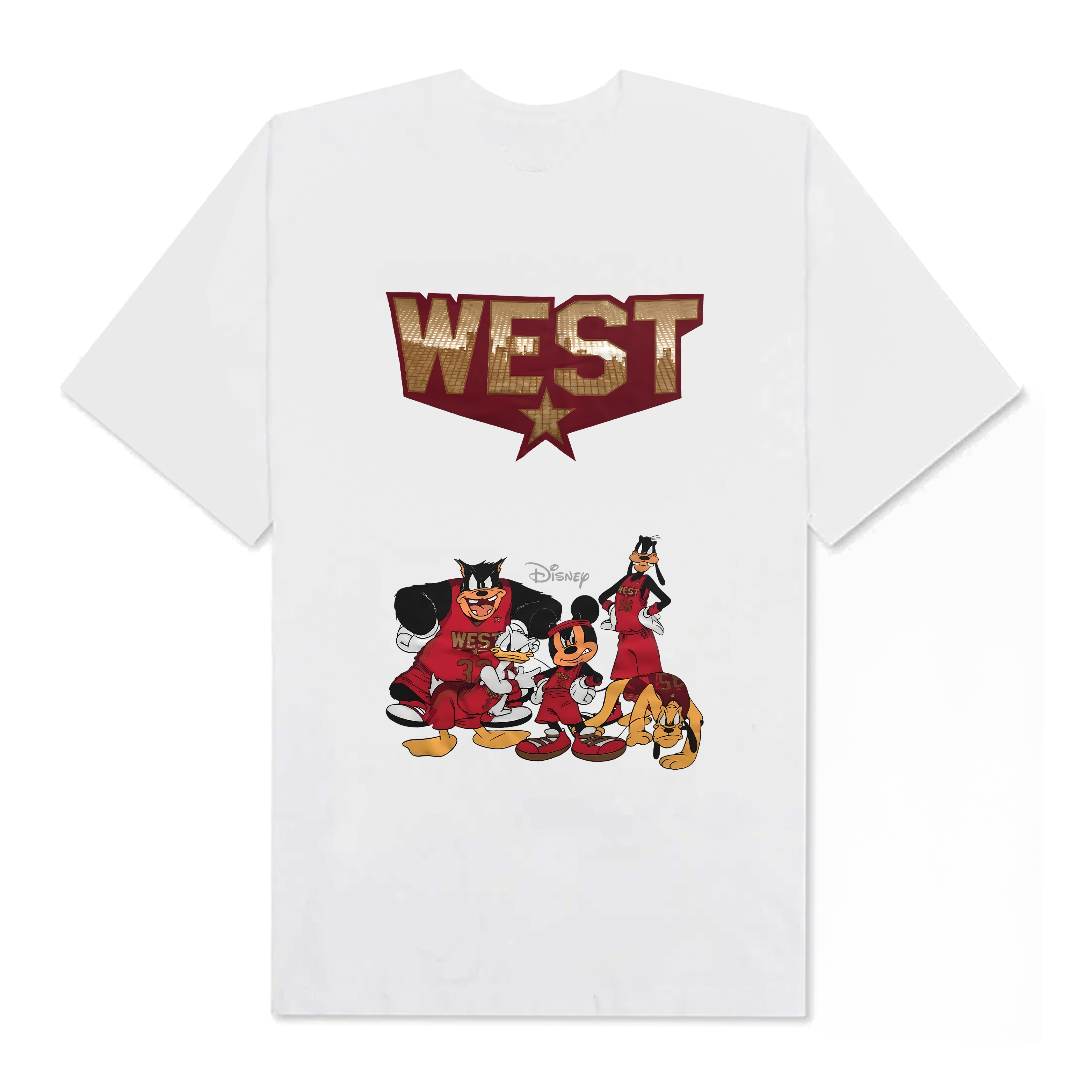 NBA Mickey Goofy Donald T-Shirt
