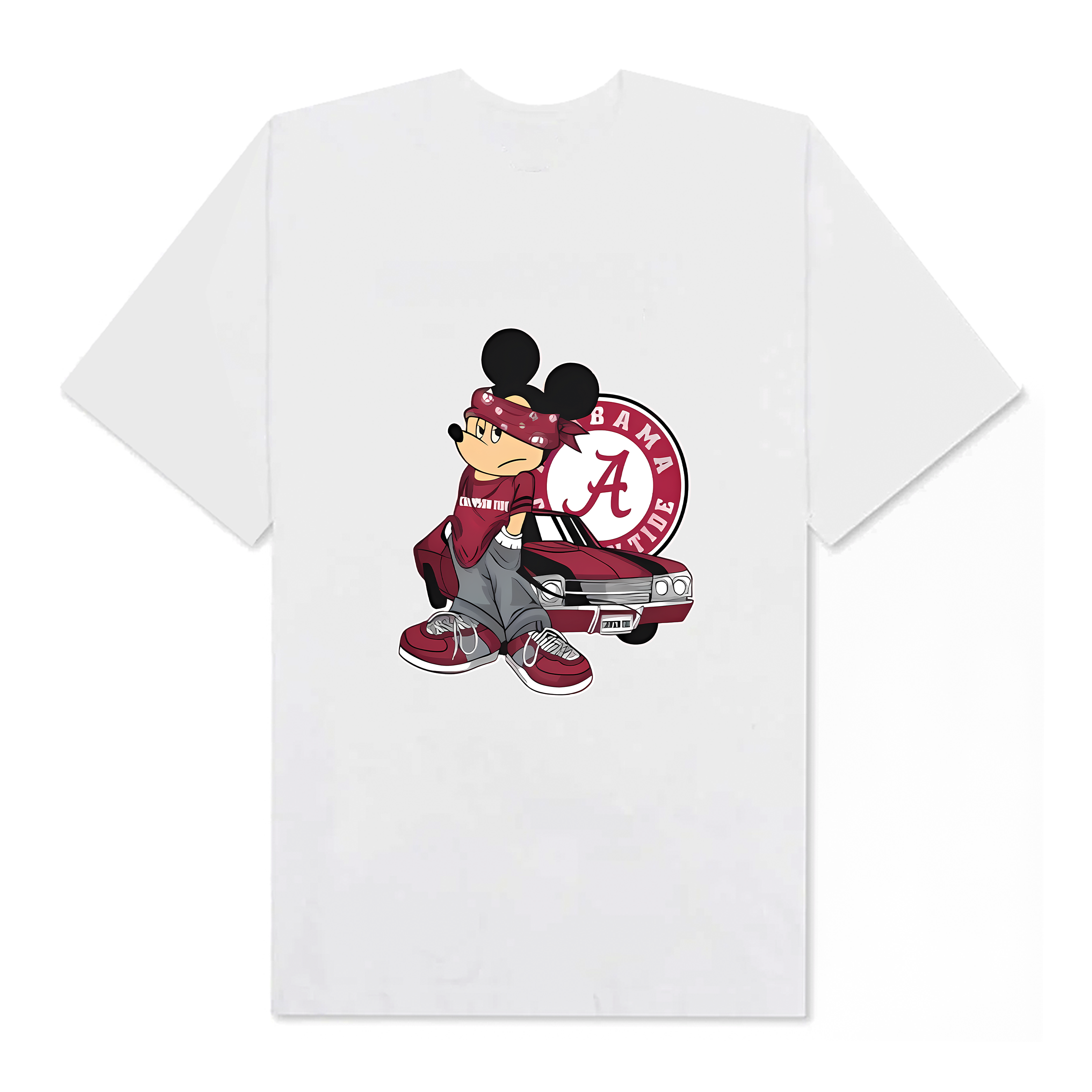 NBA Mickey Mouse Alabama Crimson Tide Super Cool T-Shirt
