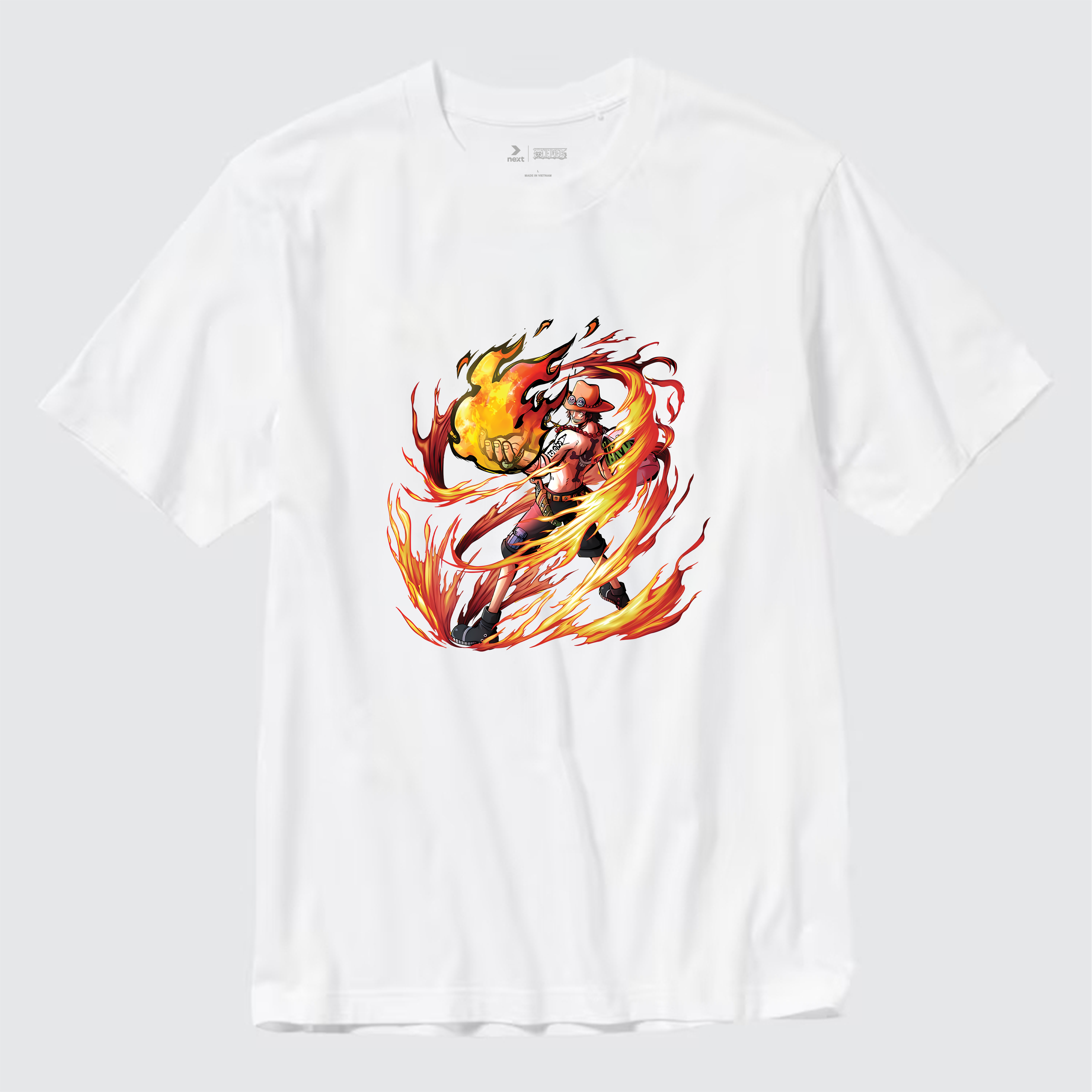 ONE PIECE ACE T-SHIRT / TRẮNG