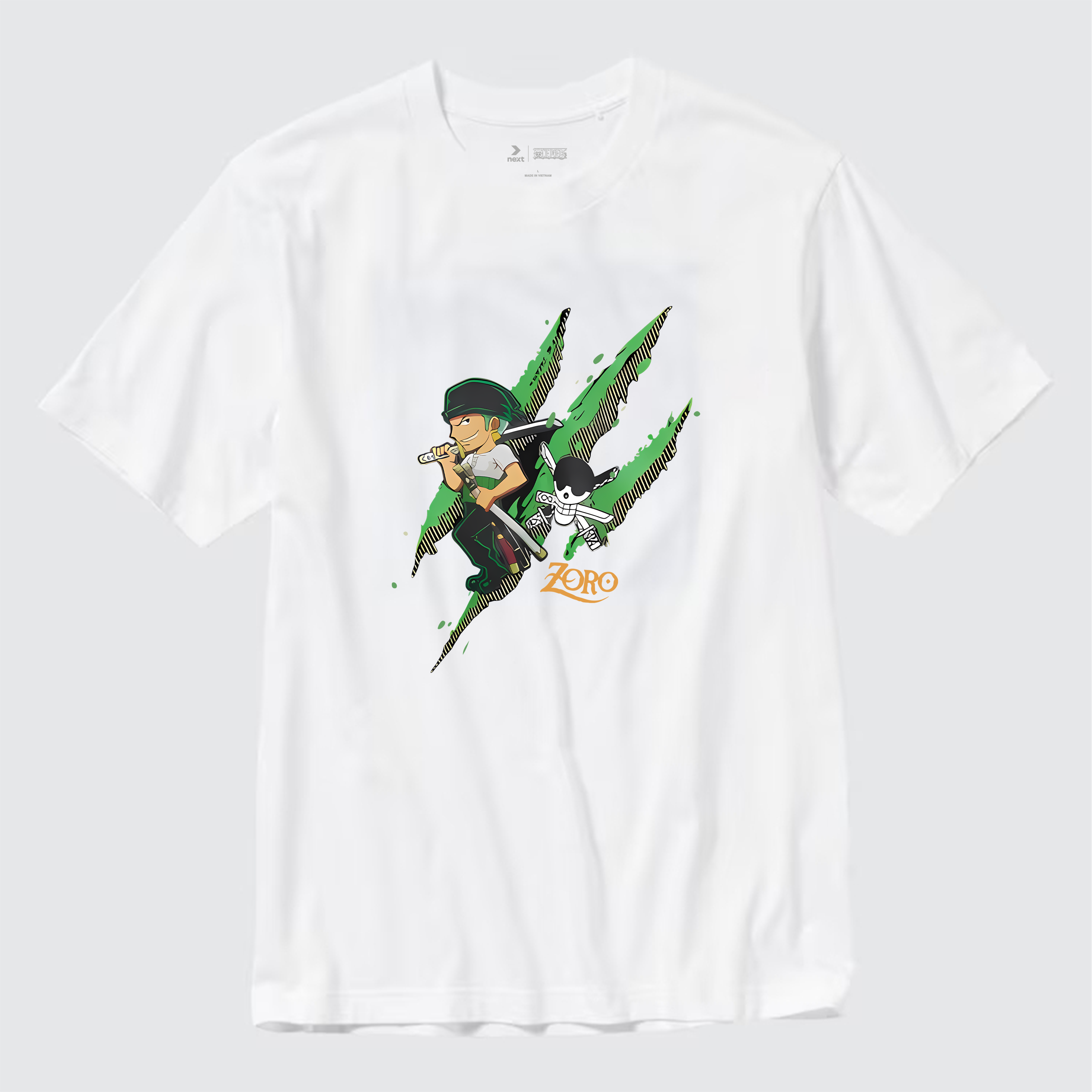 ONE PIECE ZORO T-SHIRT / TRẮNG