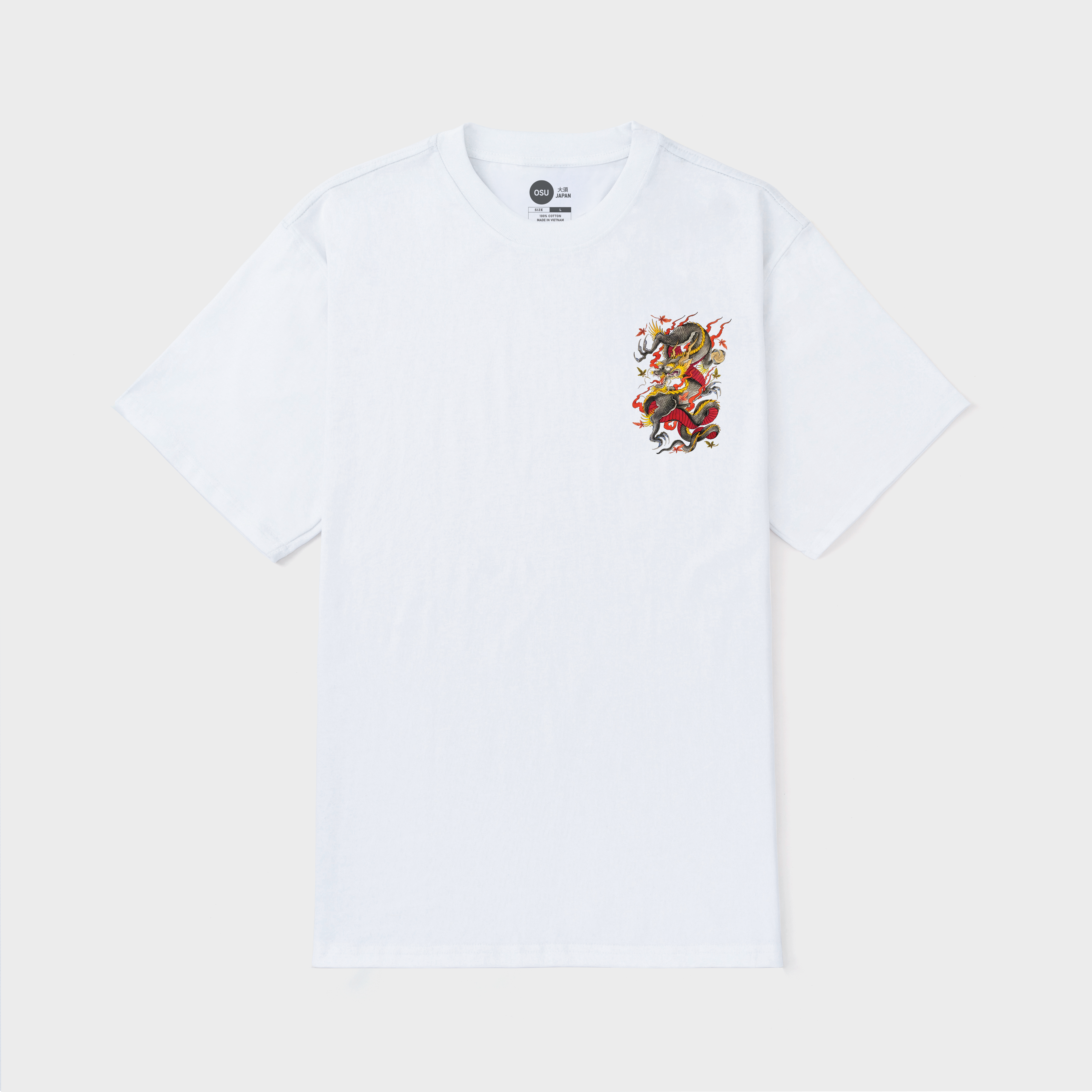 JAPAN DRAGON RED T-SHIRT / TRẮNG