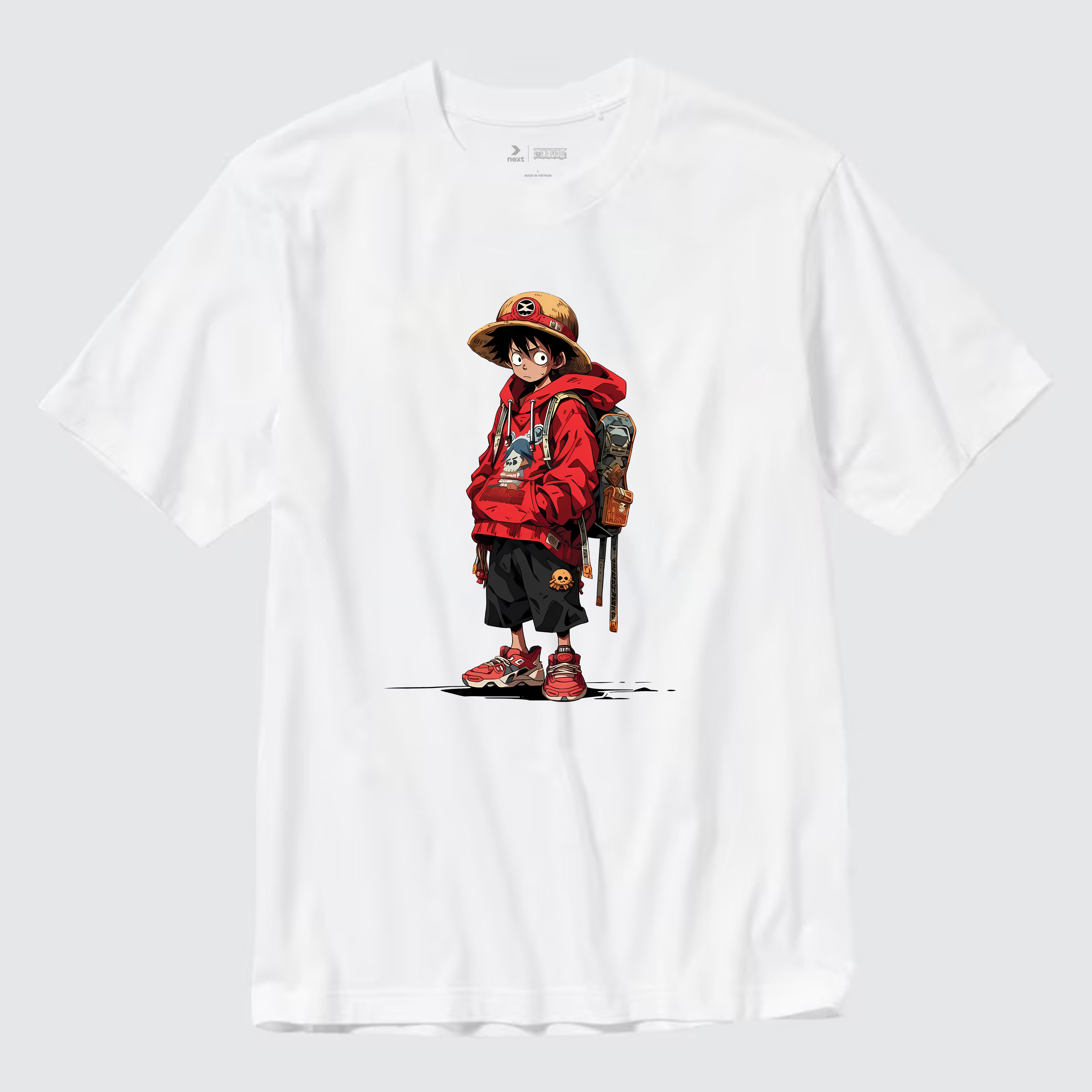 ONE PIECE LUFFY T-SHIRT / TRẮNG