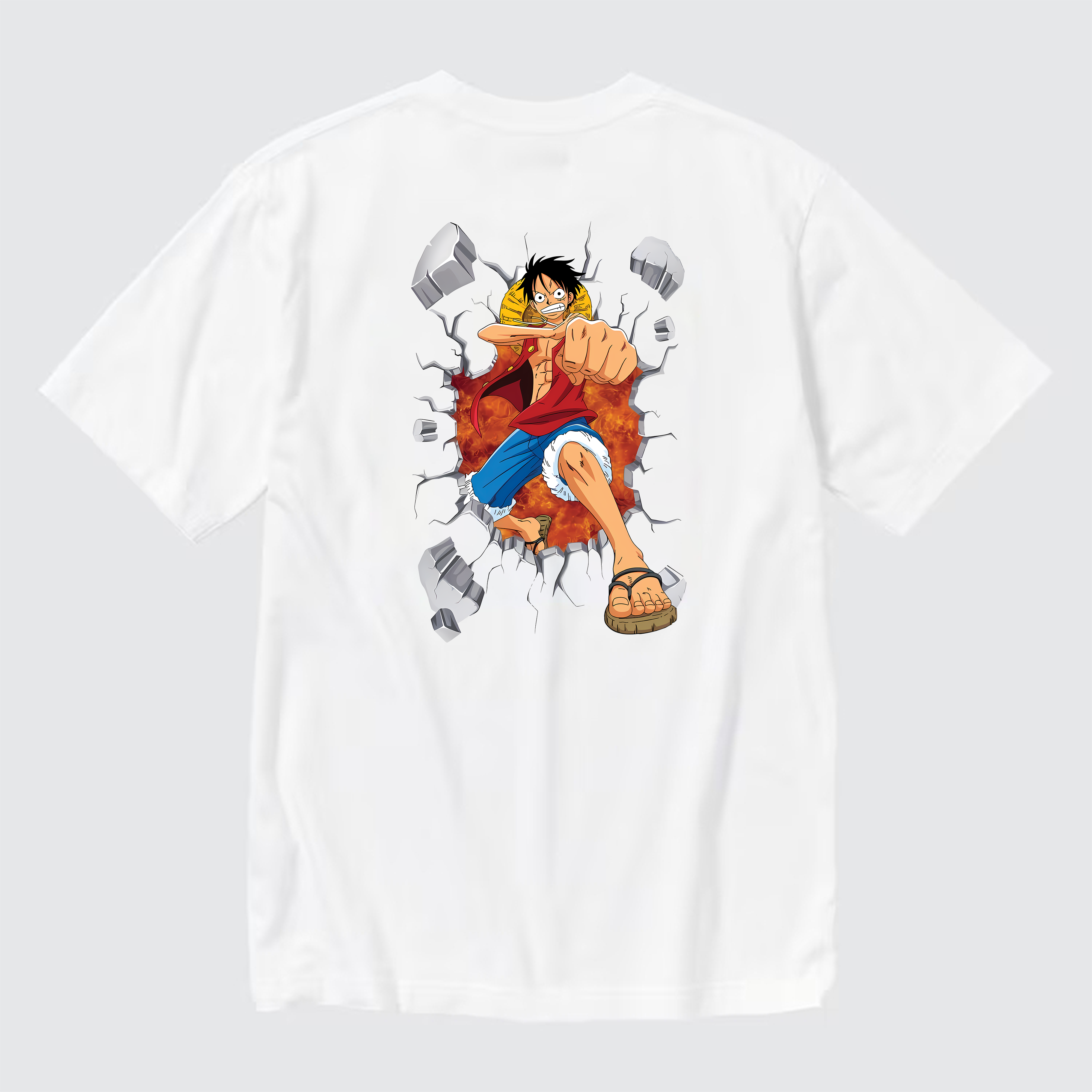 ONE PIECE MONKEY D LUFFY T-SHIRT / TRẮNG