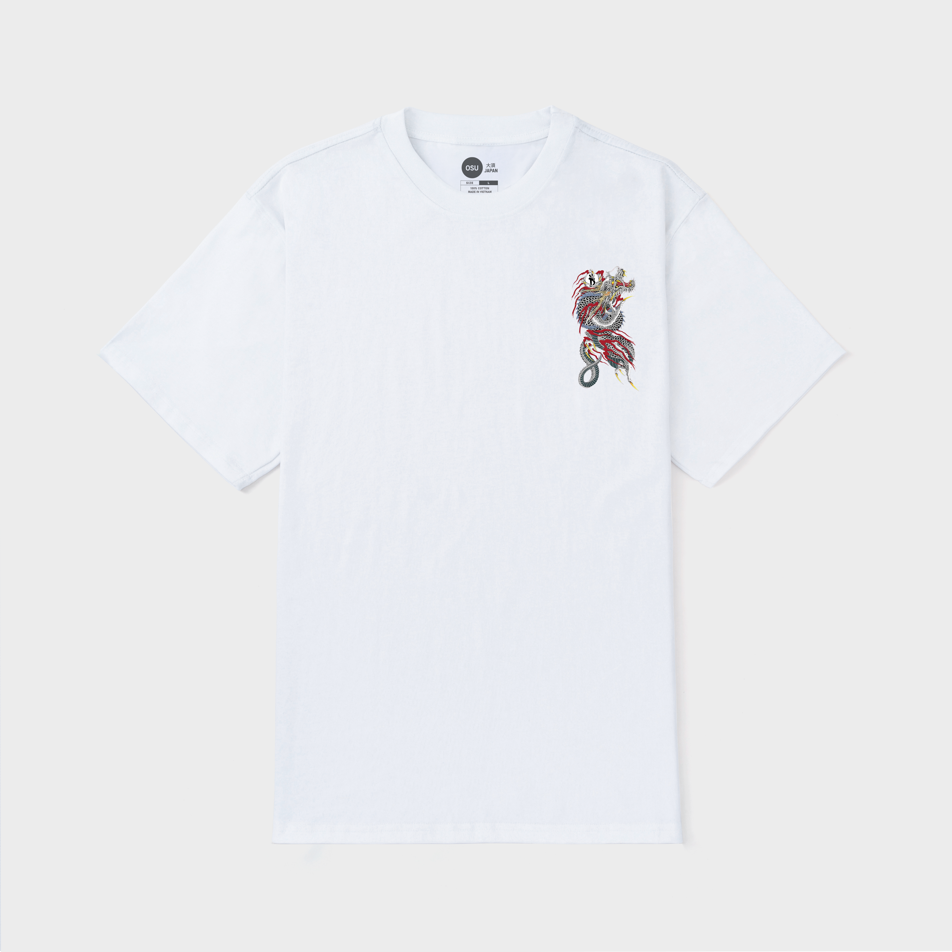 JAPAN DRAGON GRAY T-SHIRT / TRẮNG