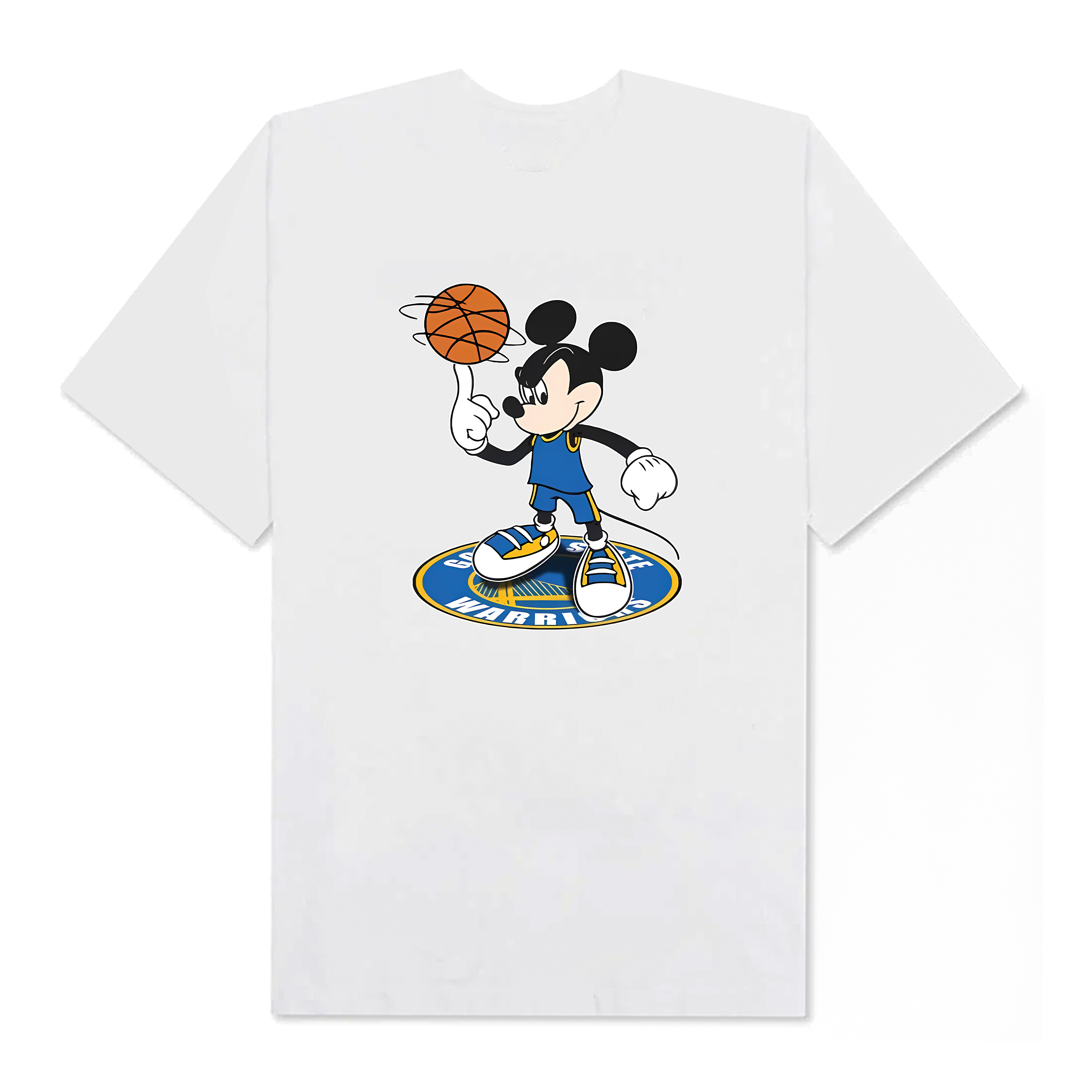 NBA Golden State Warriors Cheerful Mickey Disney Unisex T-Shirt