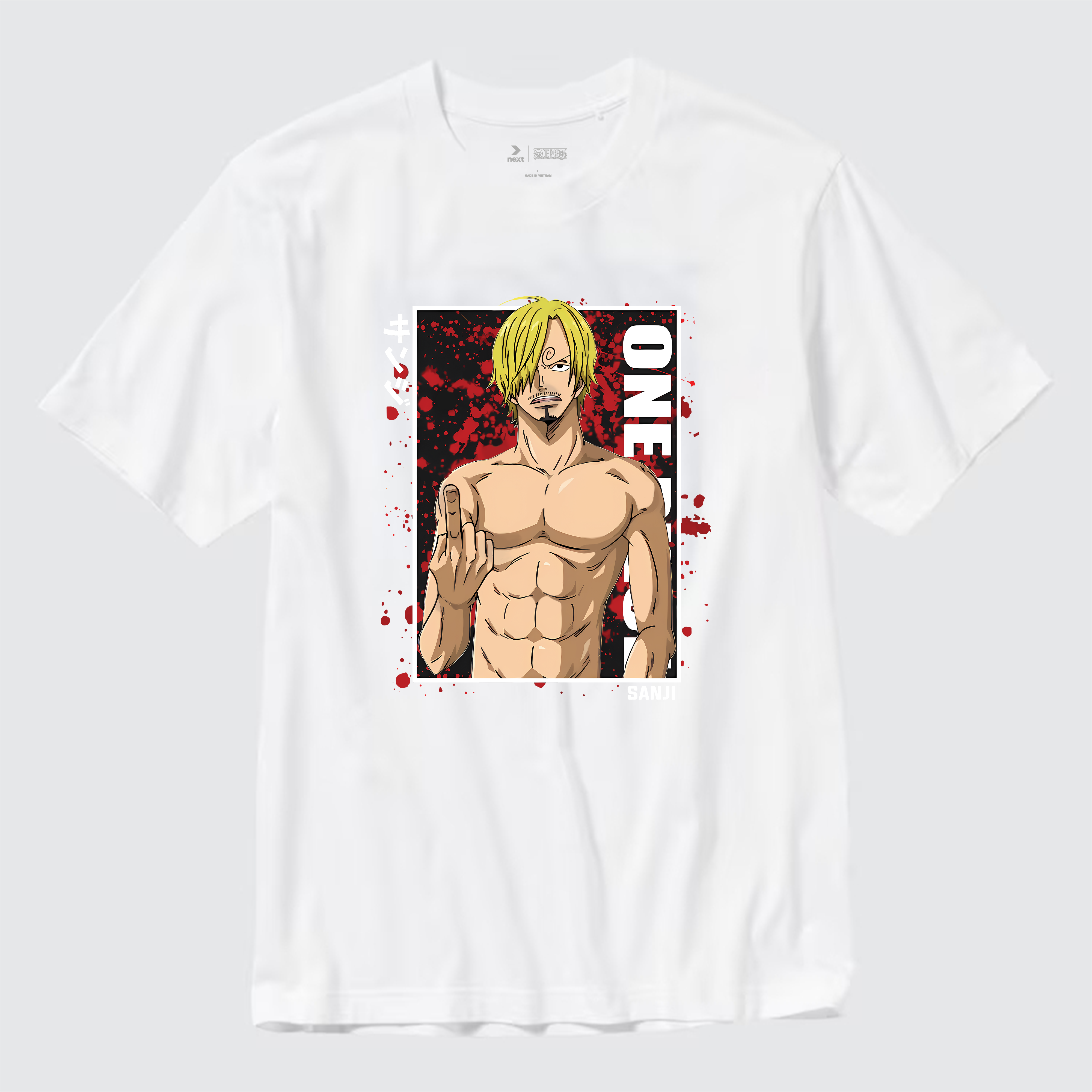 ONE PIECE SANJI T-SHIRT / TRẮNG