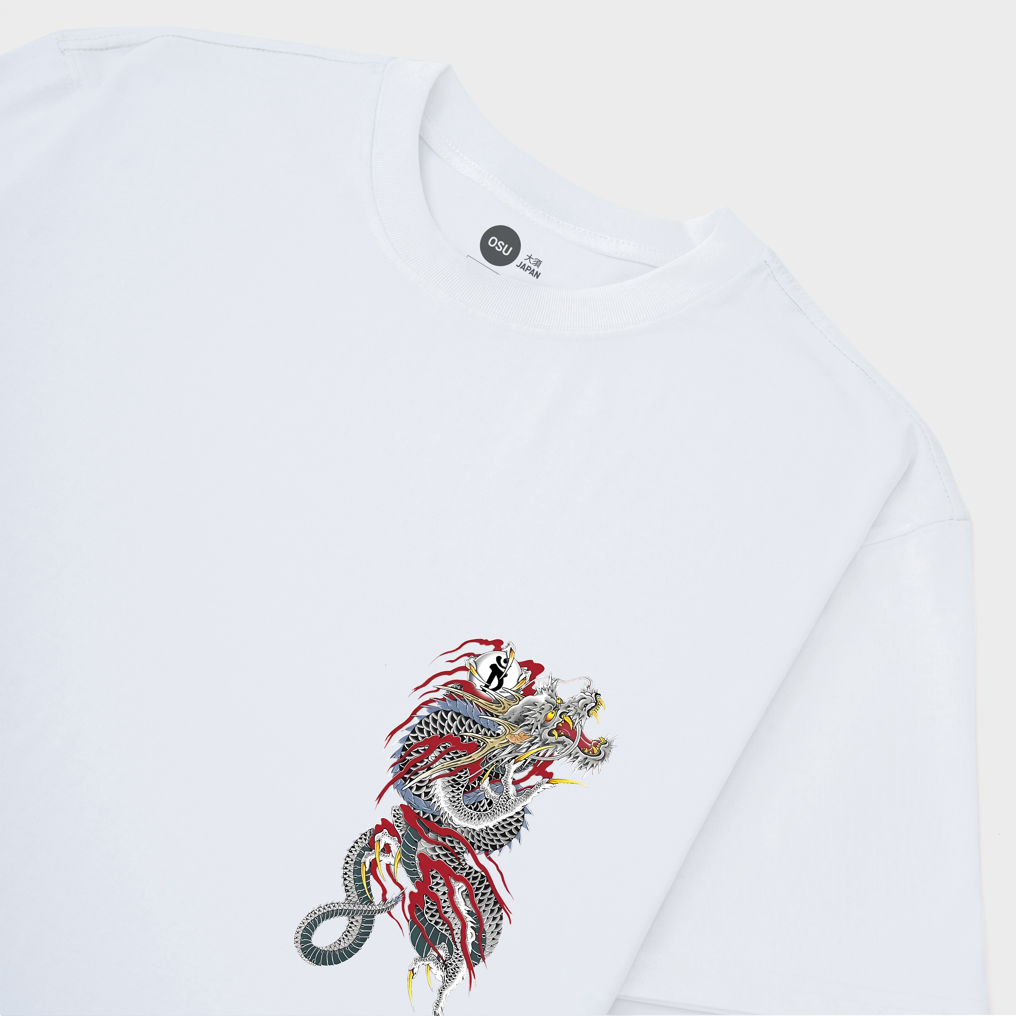 JAPAN DRAGON GRAY T-SHIRT / TRẮNG