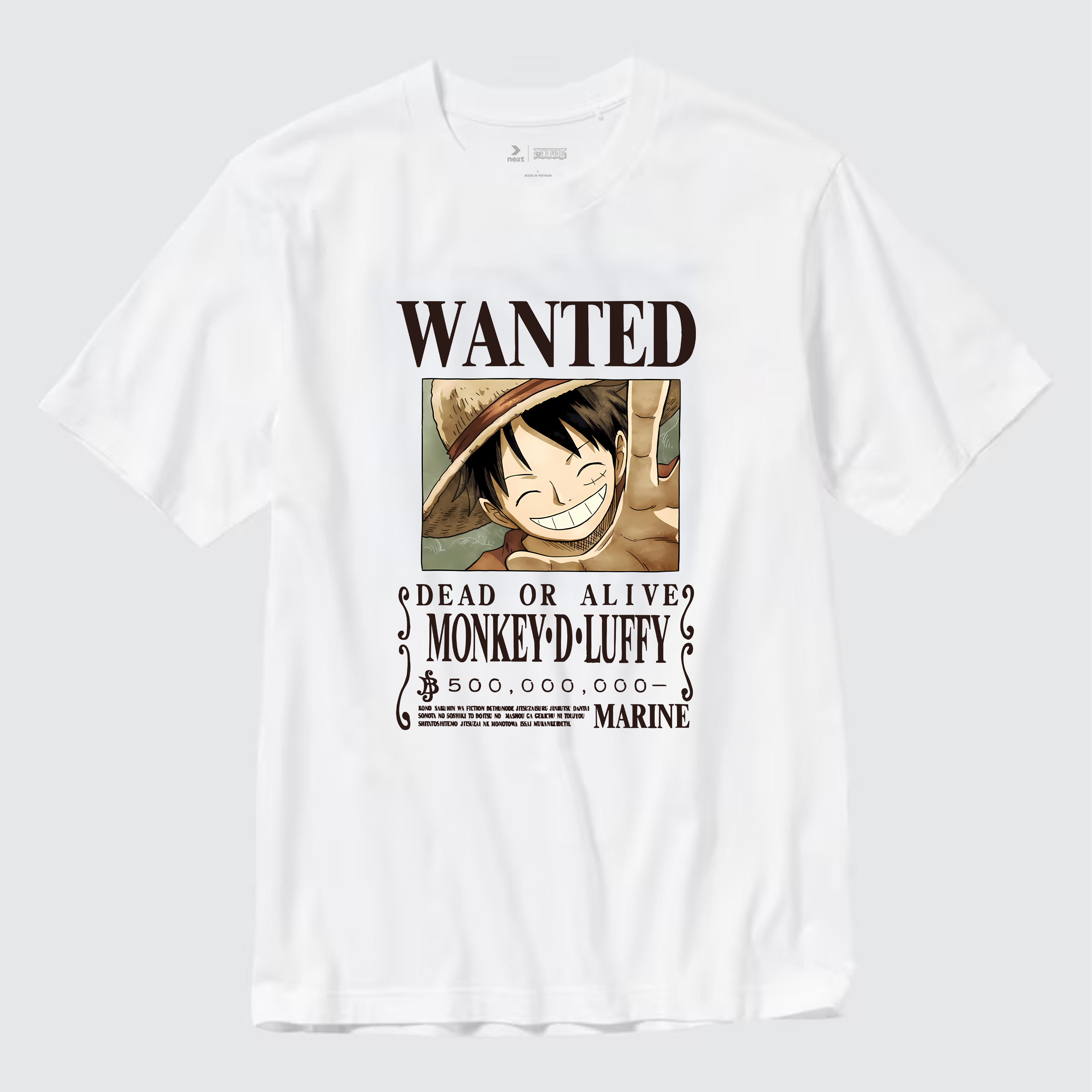 ONE PIECE MONKEY D. LUFFY T-SHIRT / TRẮNG