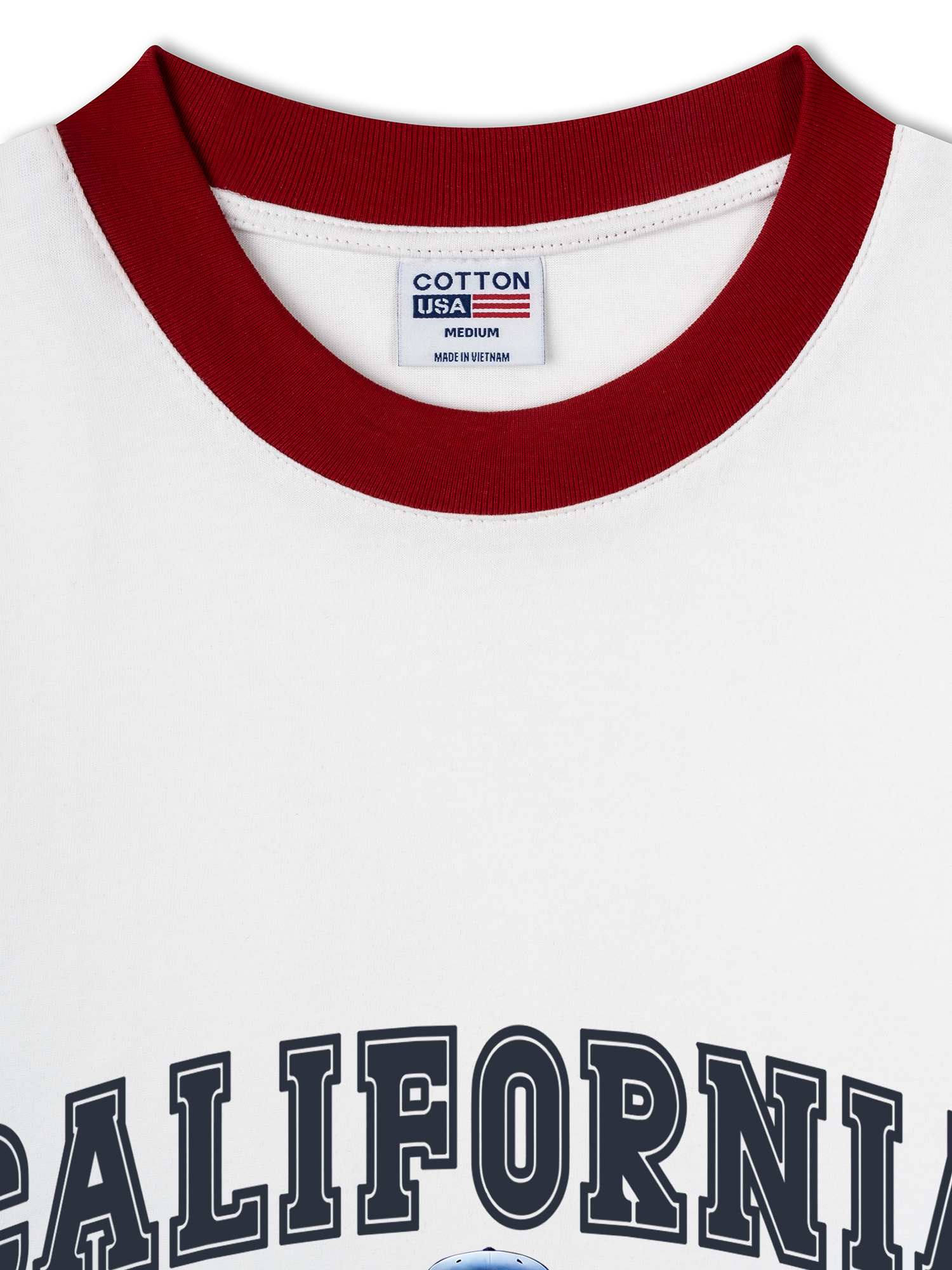 Áo Thun Ringer Relaxed Fit Baseball California Culture