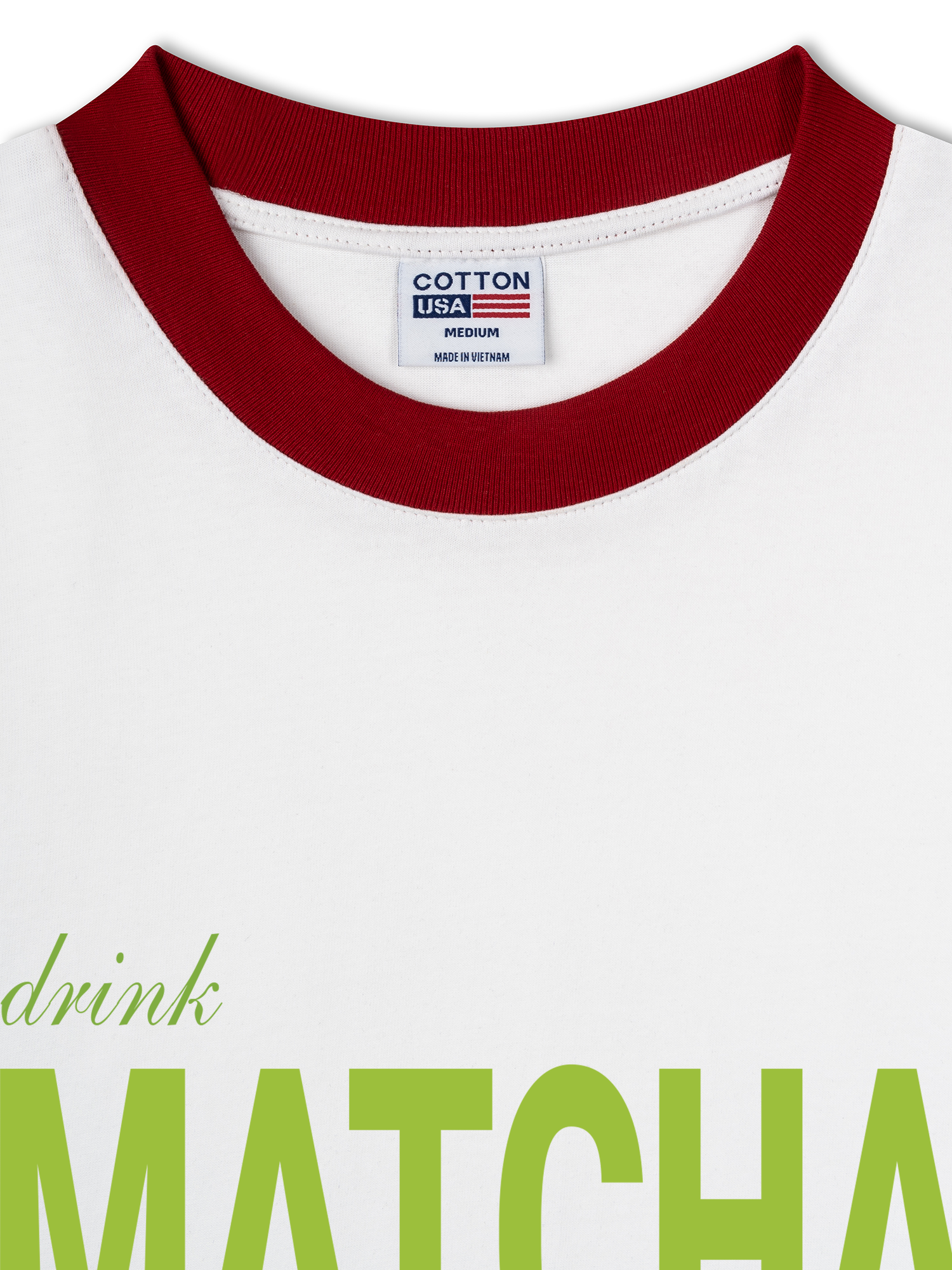 Áo Thun Ringer Relaxed Fit Drink Matcha