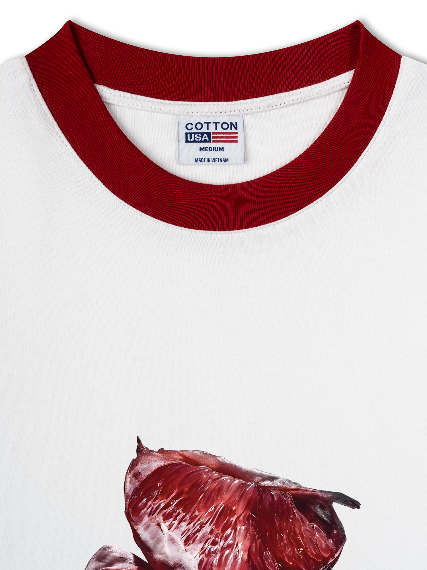 Áo Thun Ringer Relaxed Fit Tropical grapefruit