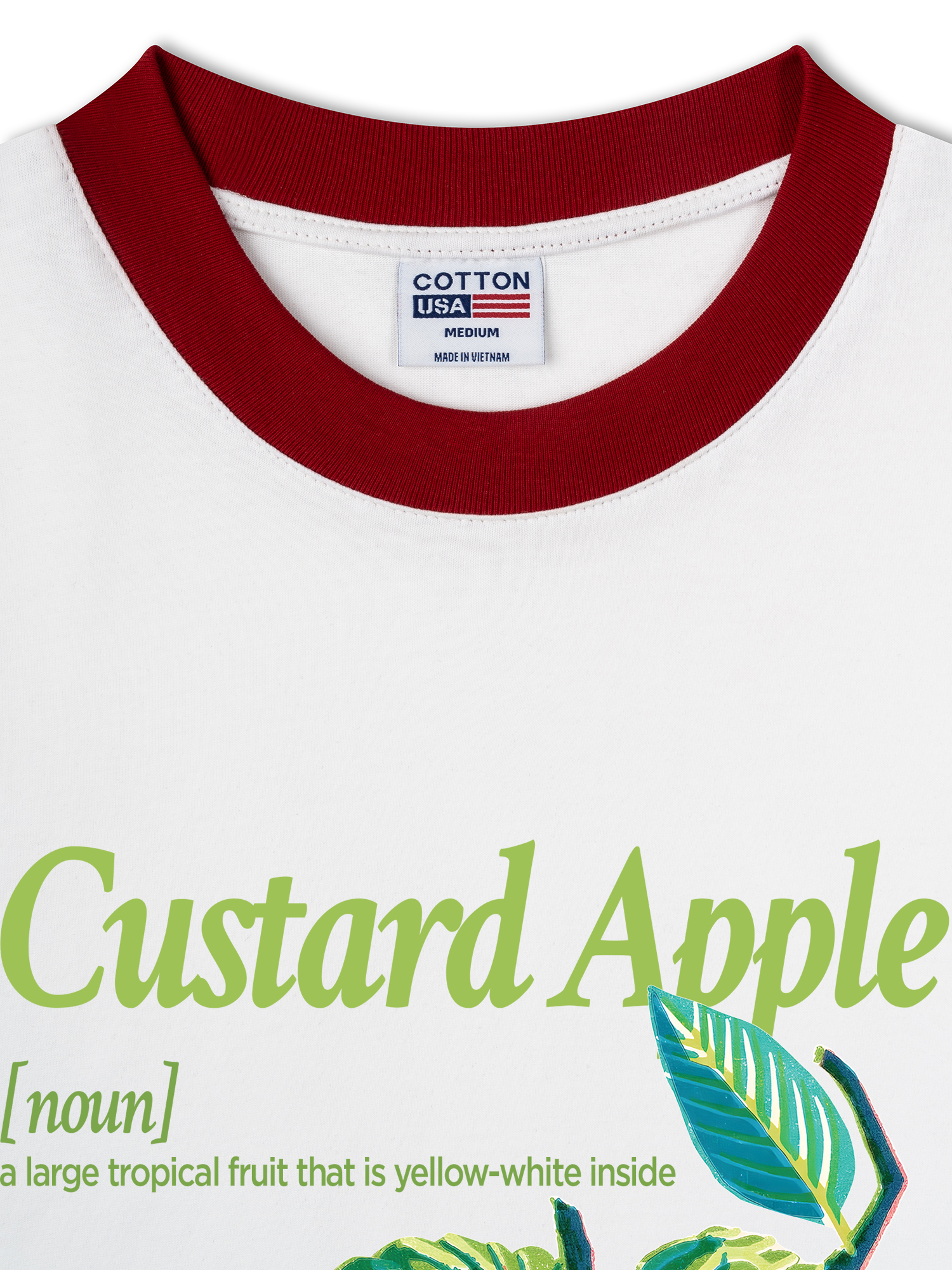 Áo Thun Ringer Relaxed Fit Tropical Custard Apple