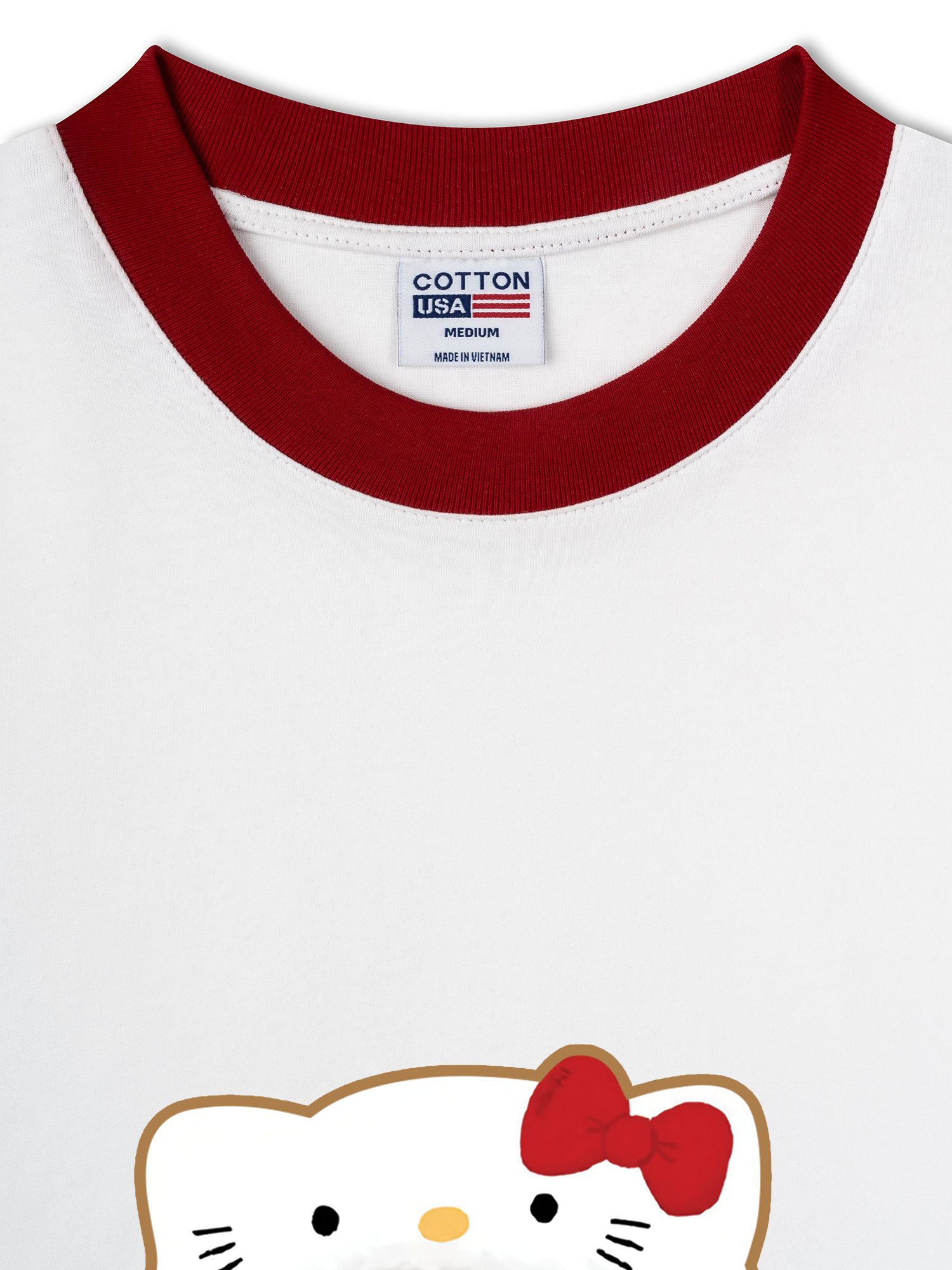 Áo Thun Ringer Relaxed Fit Sweetie Bear