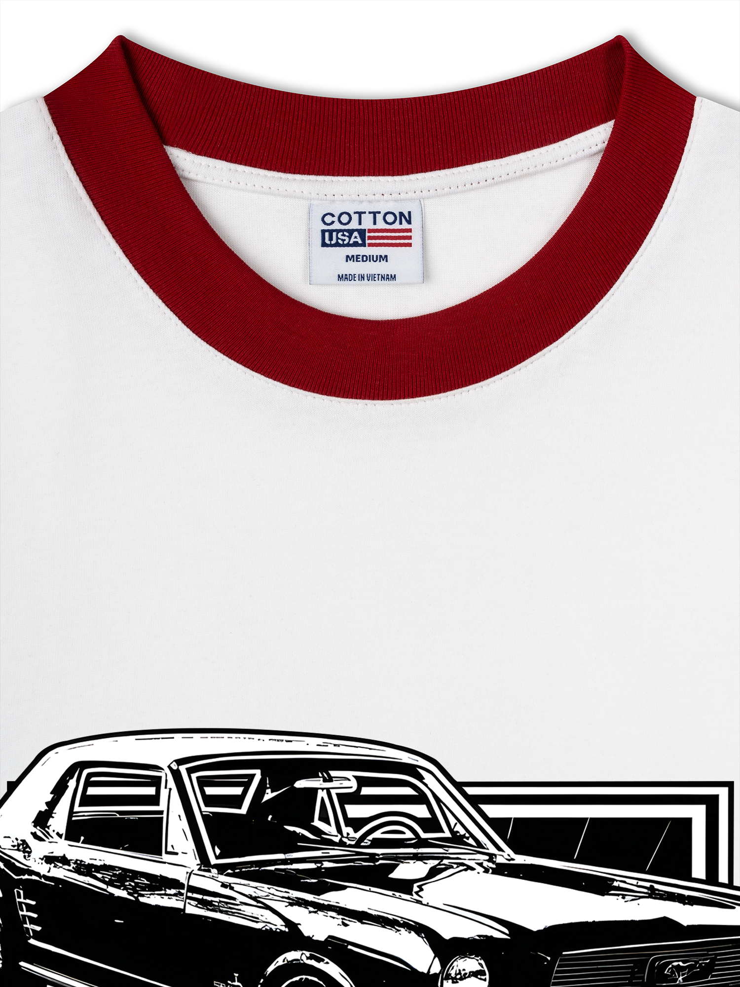 Áo Thun Ringer Relaxed Fit Mustang 66