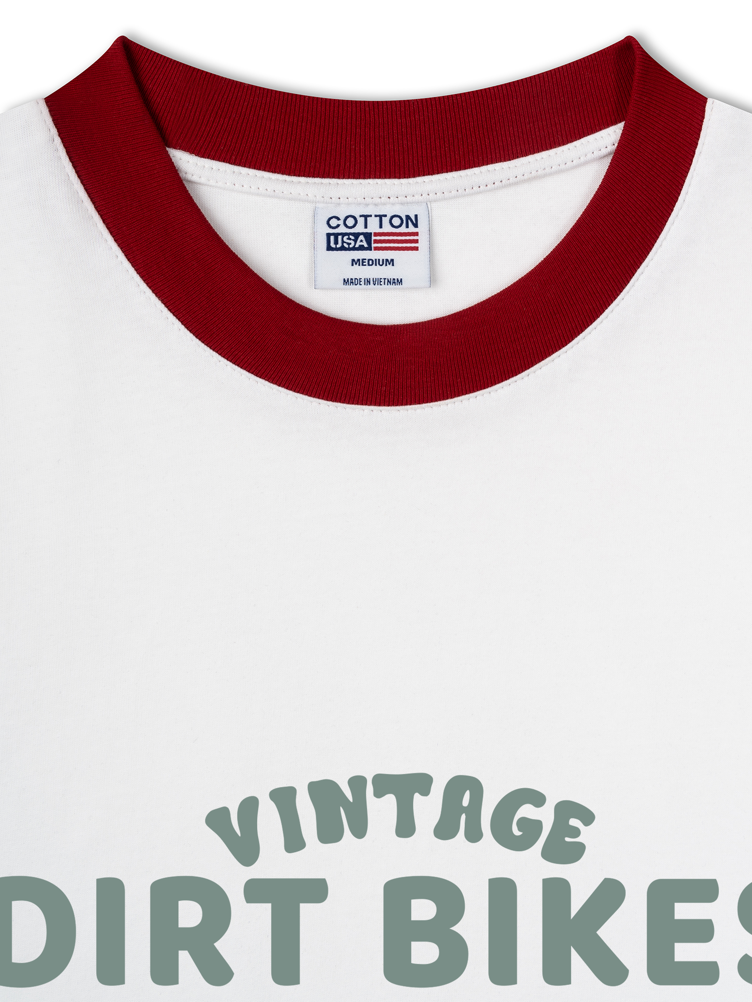 Áo Thun Ringer Relaxed Fit Vintage Dirt Bike