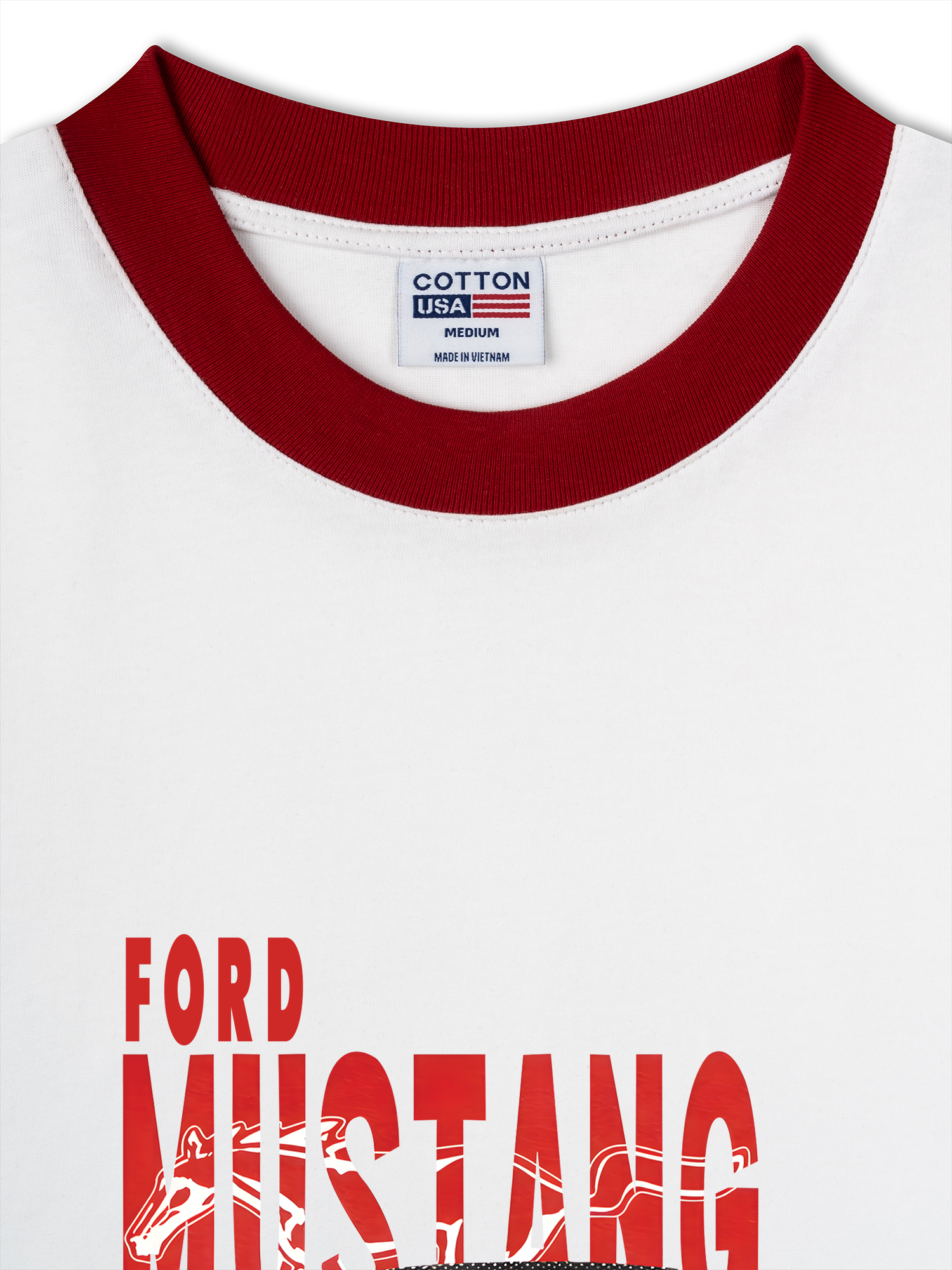 Áo Thun Ringer Relaxed Fit Mustang Boss 429