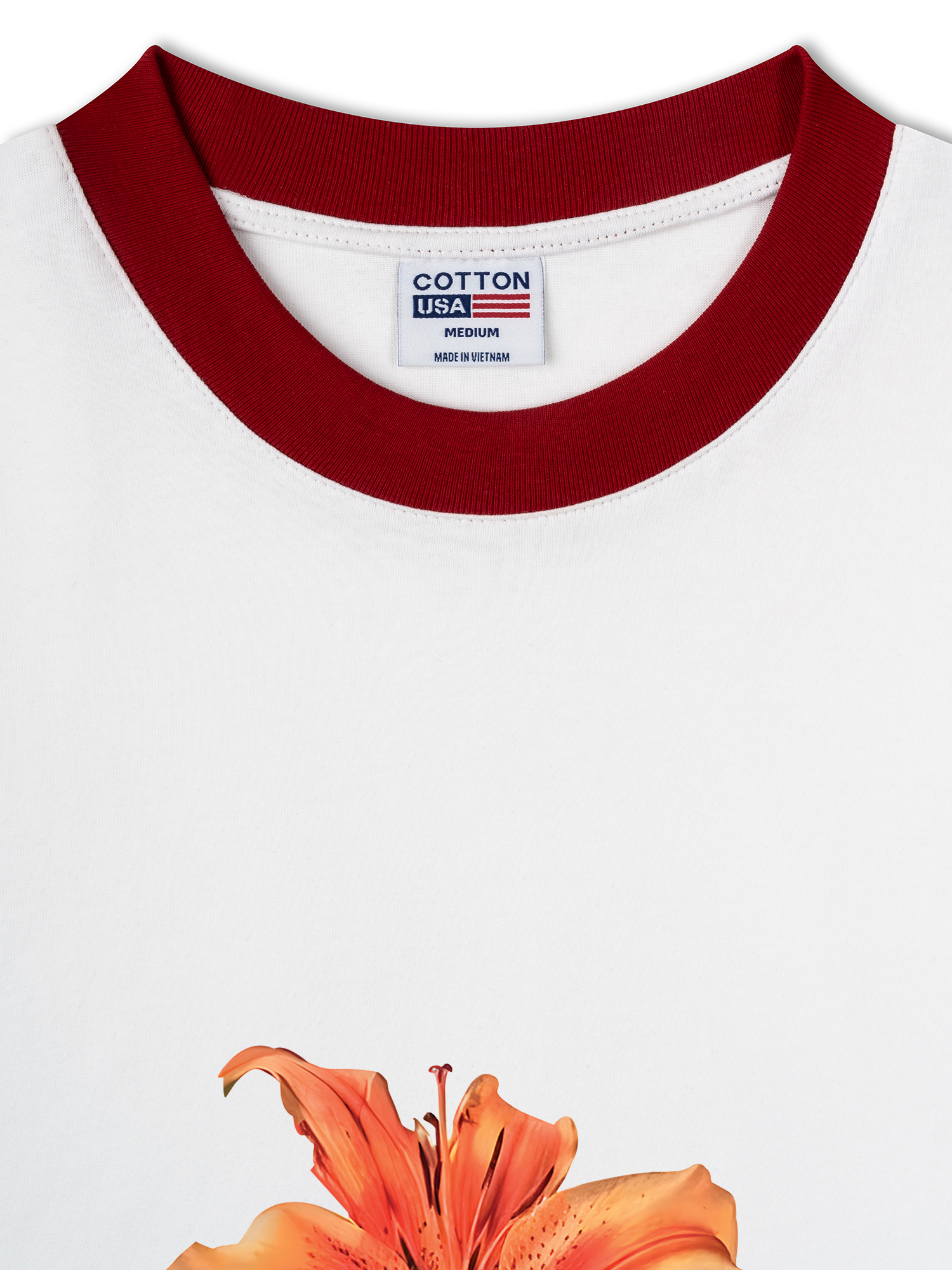 Áo Thun Ringer Relaxed Fit Floral Dream