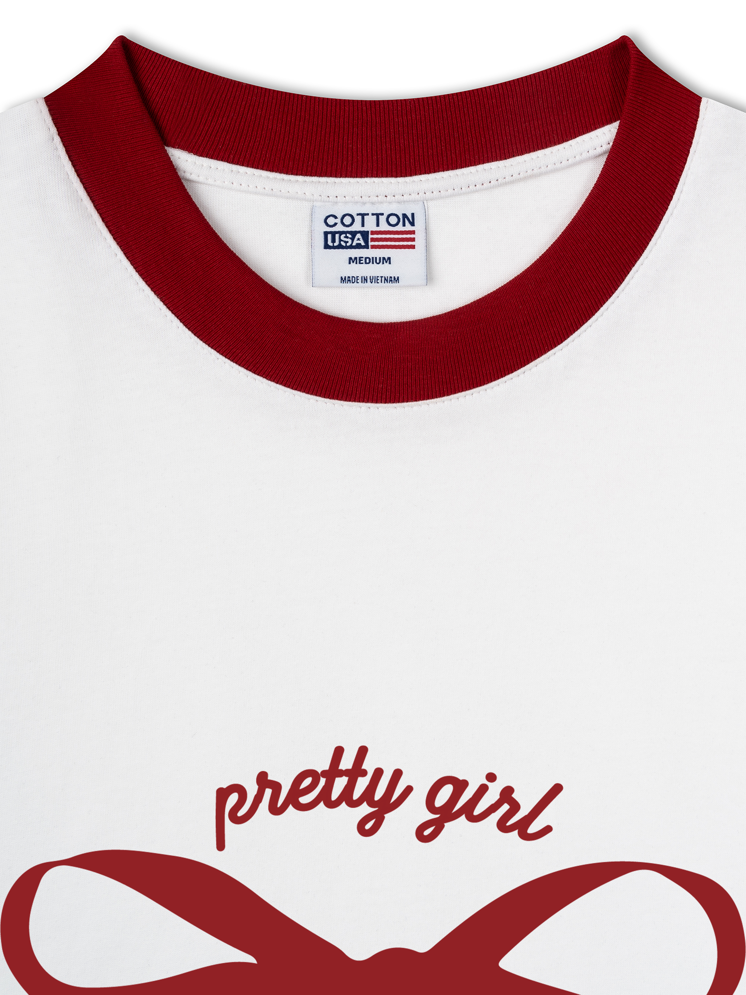 Áo Thun Ringer Relaxed Fit Pretty Girl