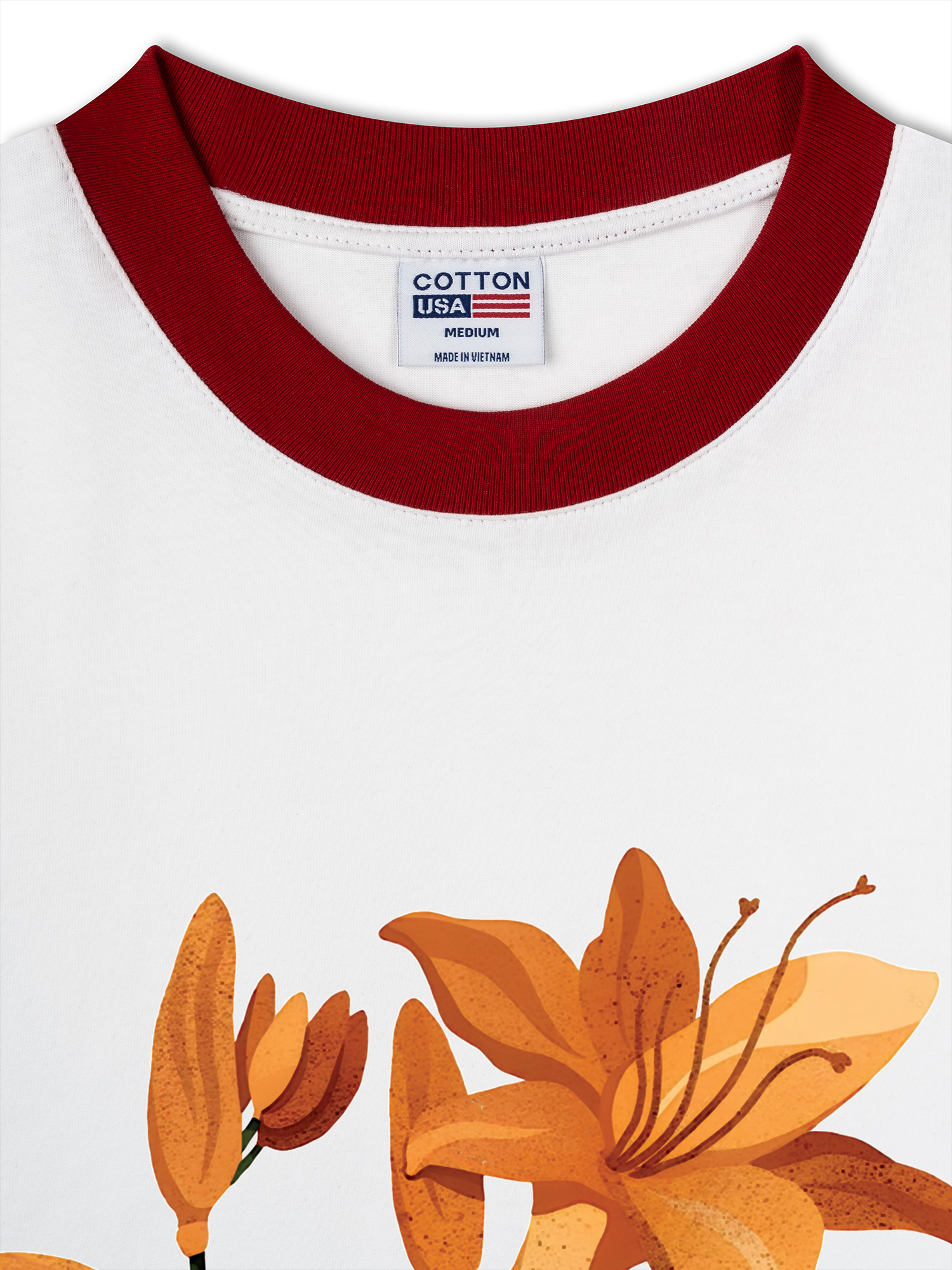 Áo Thun Ringer Relaxed Fit West coast indigo