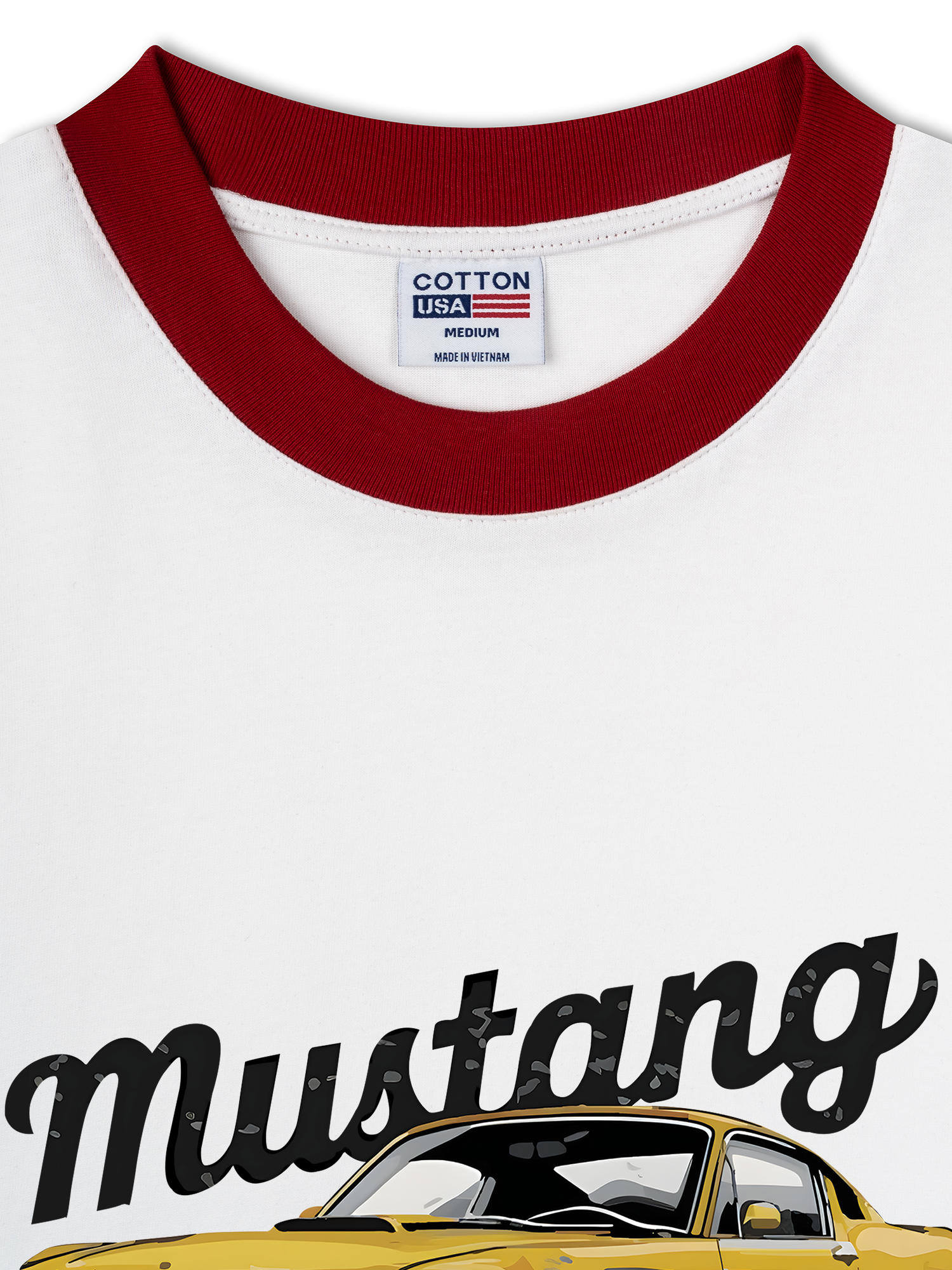 Áo Thun Ringer Relaxed Fit Mustang Yellow