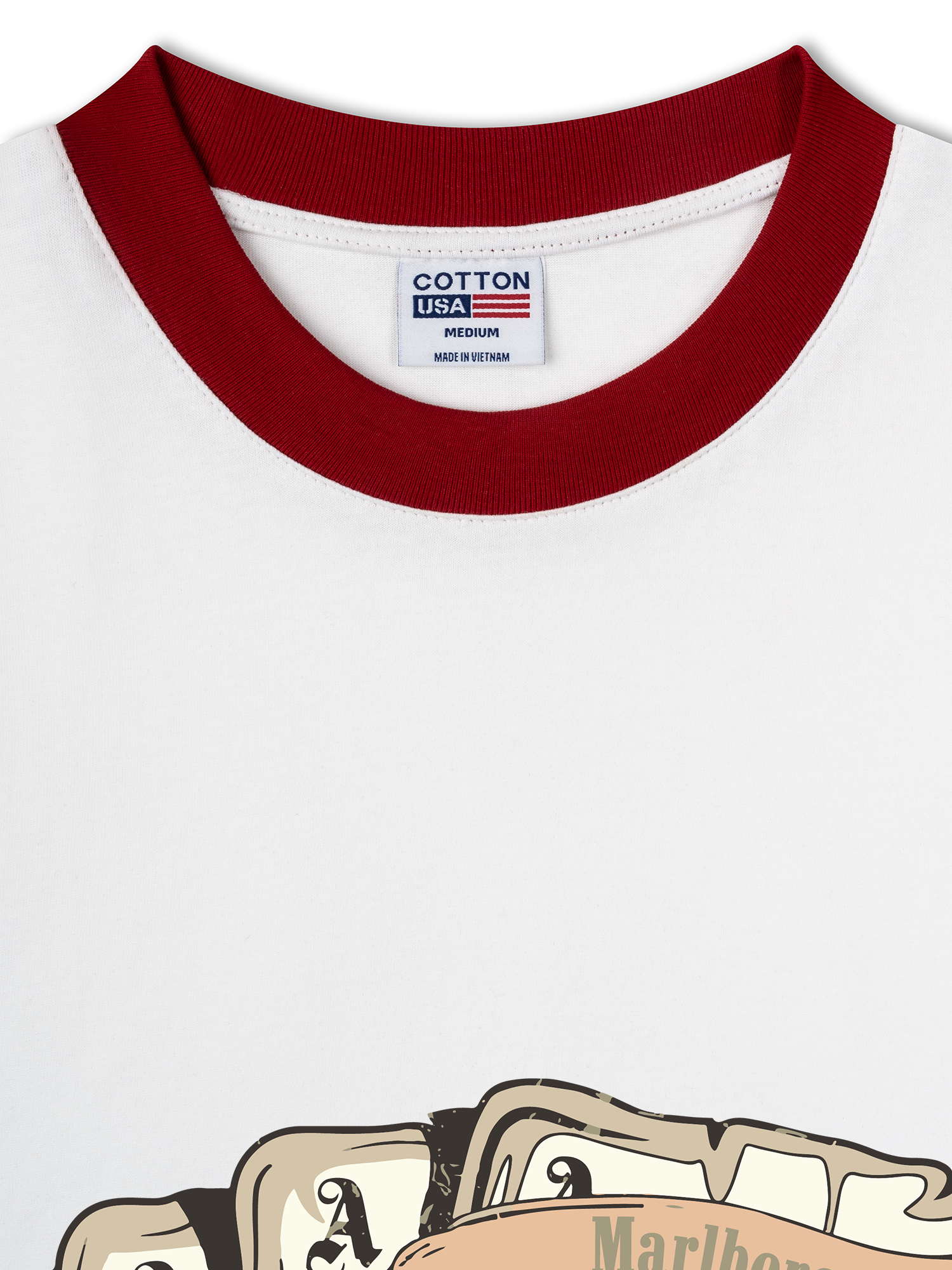 Áo Thun Ringer Relaxed Fit Marlboro Don_t Squat