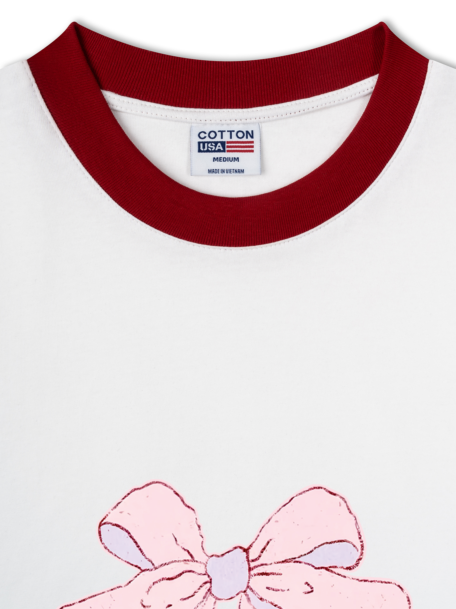 Áo Thun Ringer Relaxed Fit Rabbit Ribbon