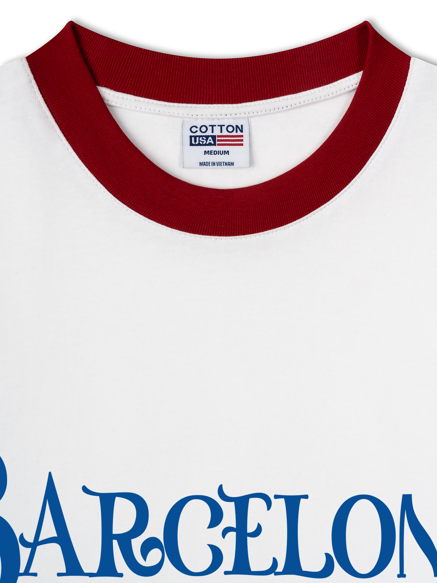 Áo Thun Ringer Relaxed Fit Barcelona