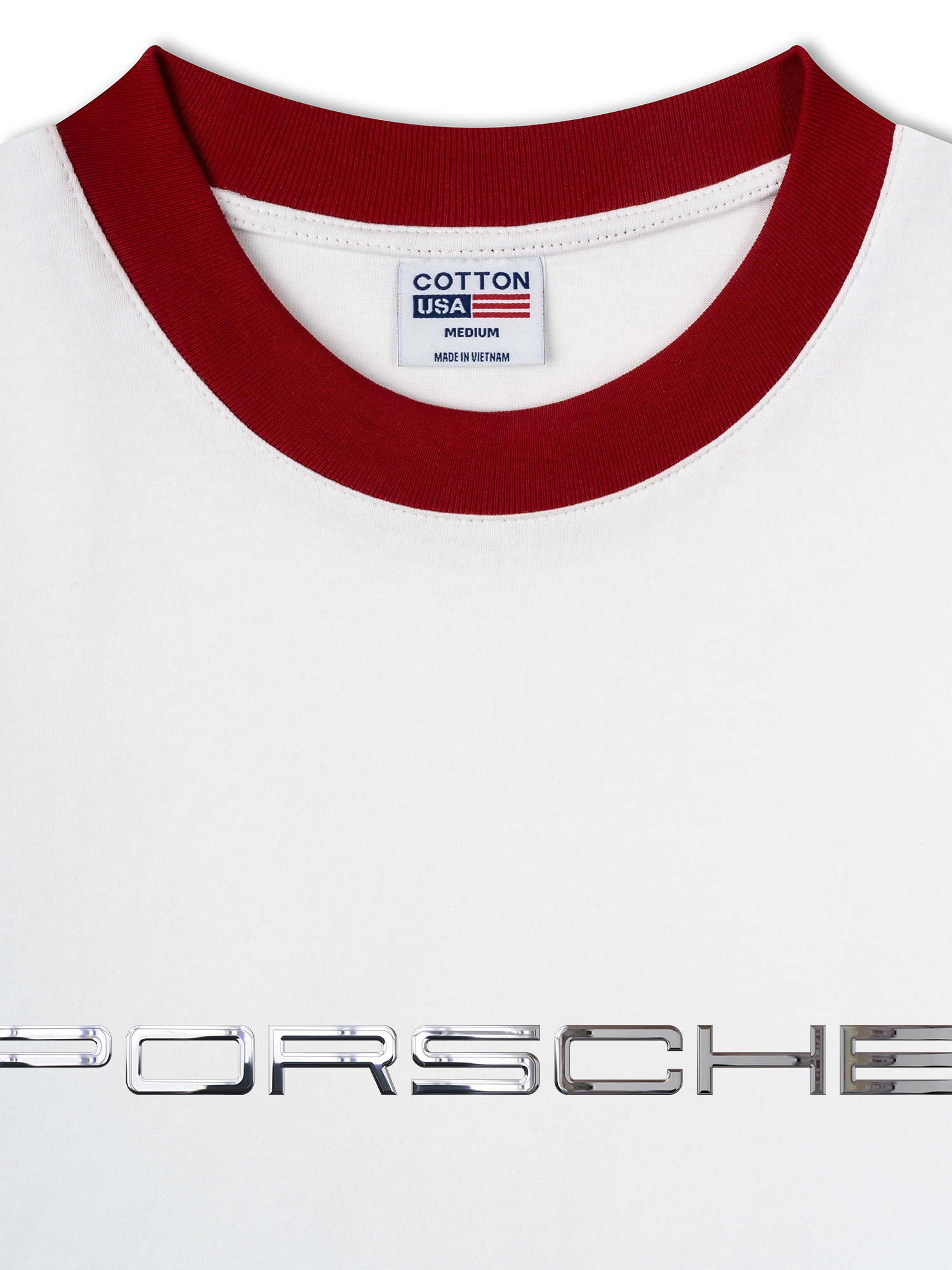 Áo Thun Ringer Relaxed Fit Porsche Chrome Typo