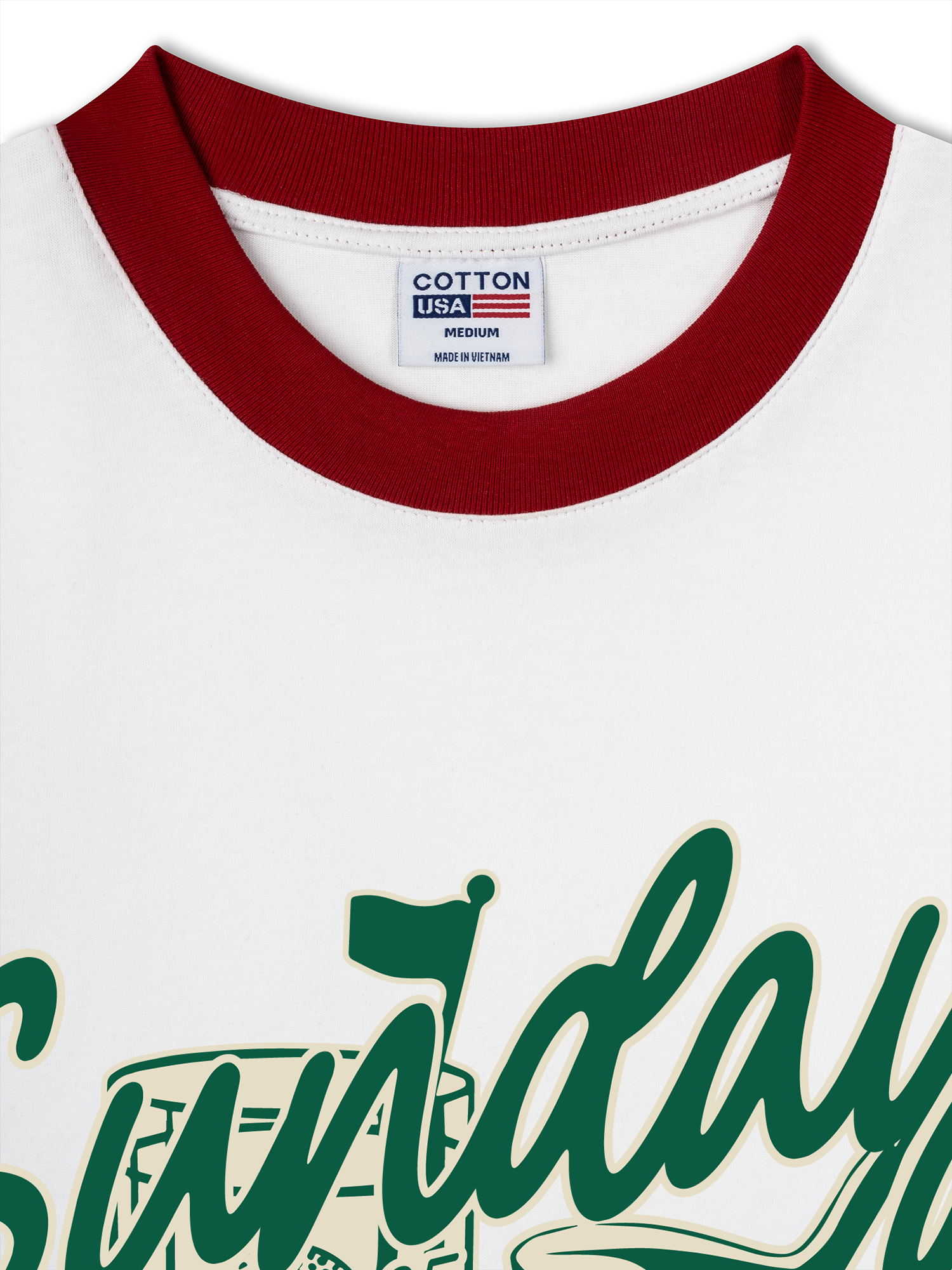 Áo Thun Ringer Relaxed Fit Golf USA Sunday Club