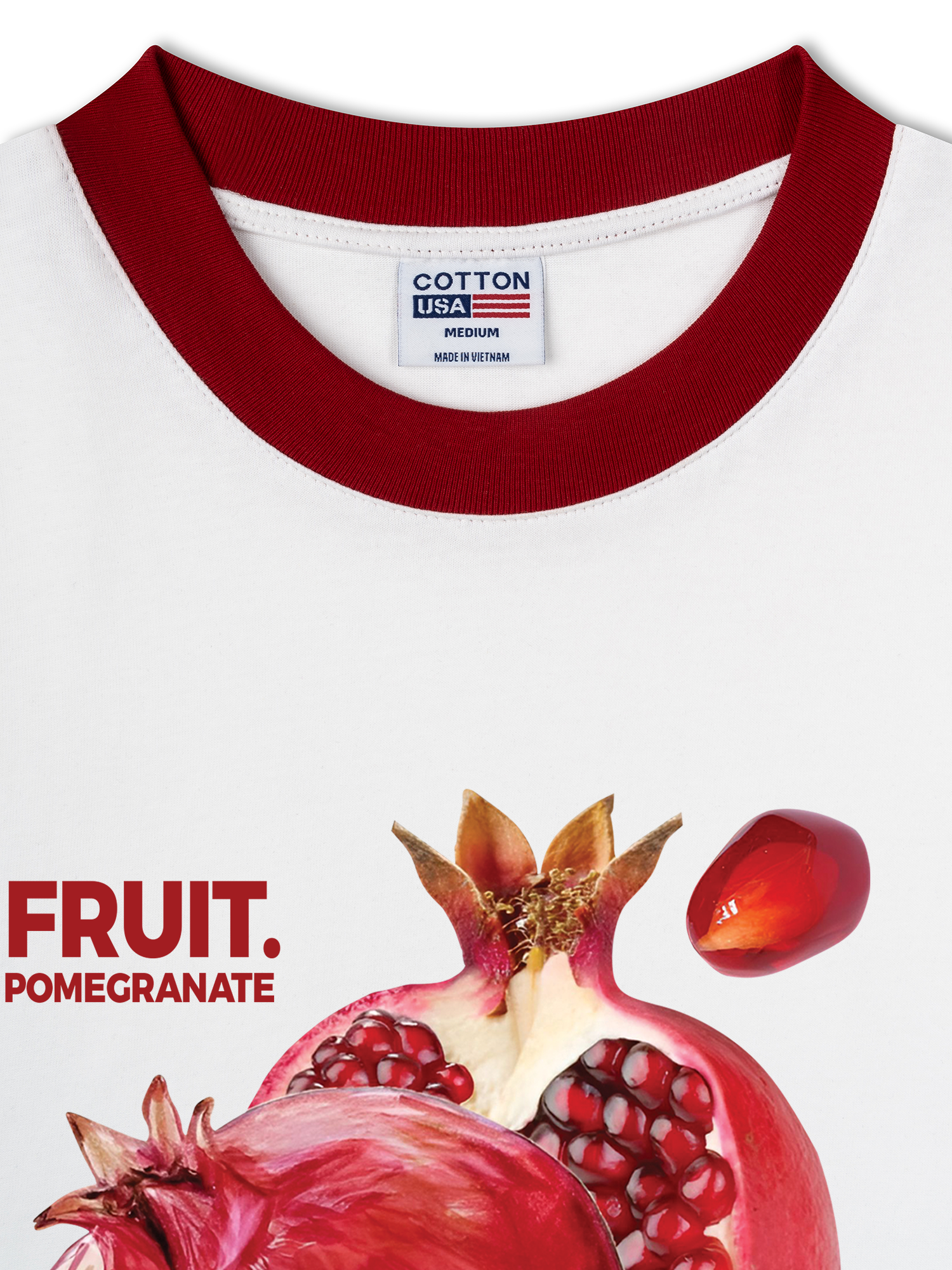 Áo Thun Ringer Relaxed Fit Tropical Pomegranate