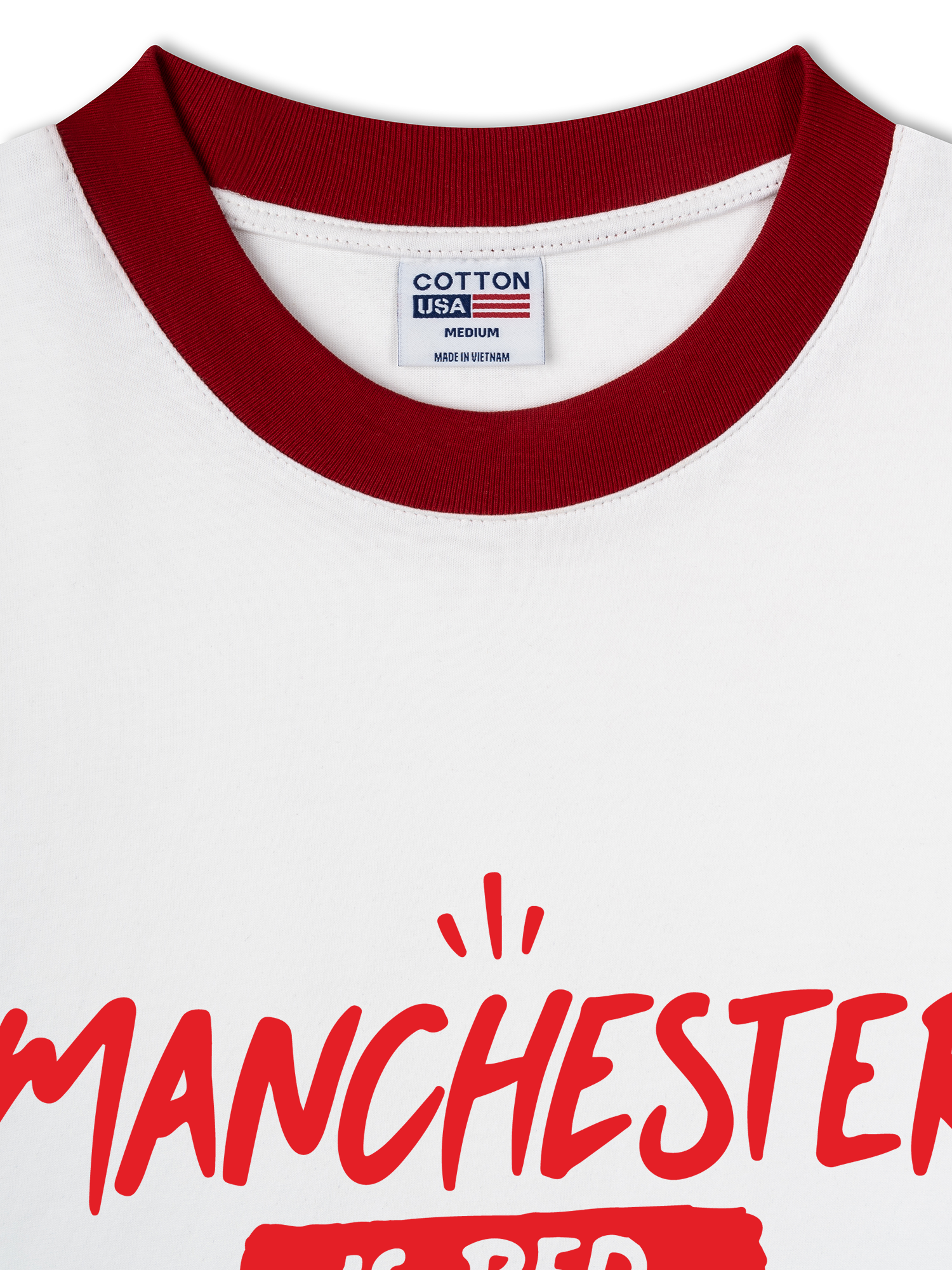 Áo Thun Ringer Relaxed Fit Manchester Is Red
