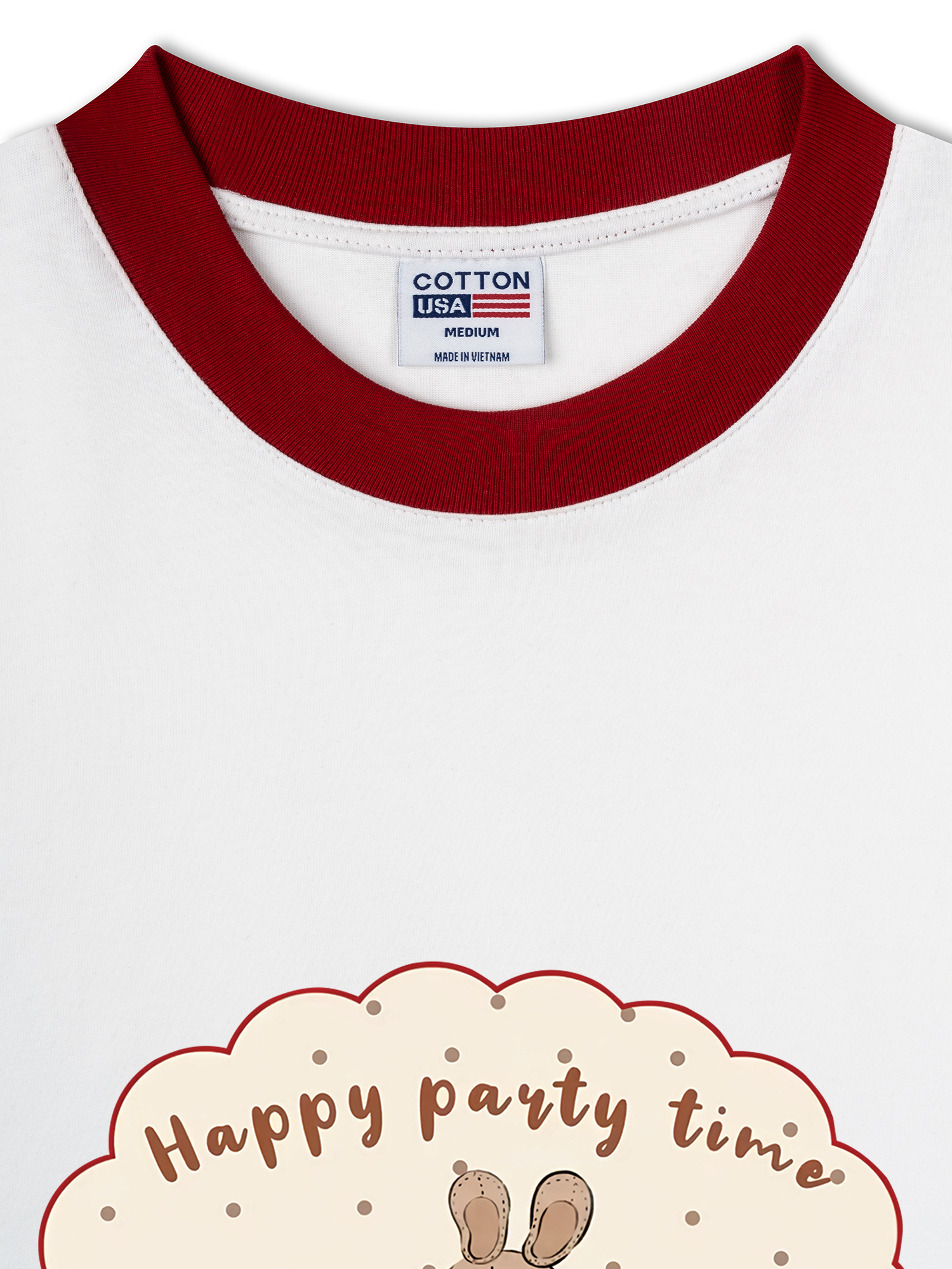 Áo Thun Ringer Relaxed Fit Happy Party Time