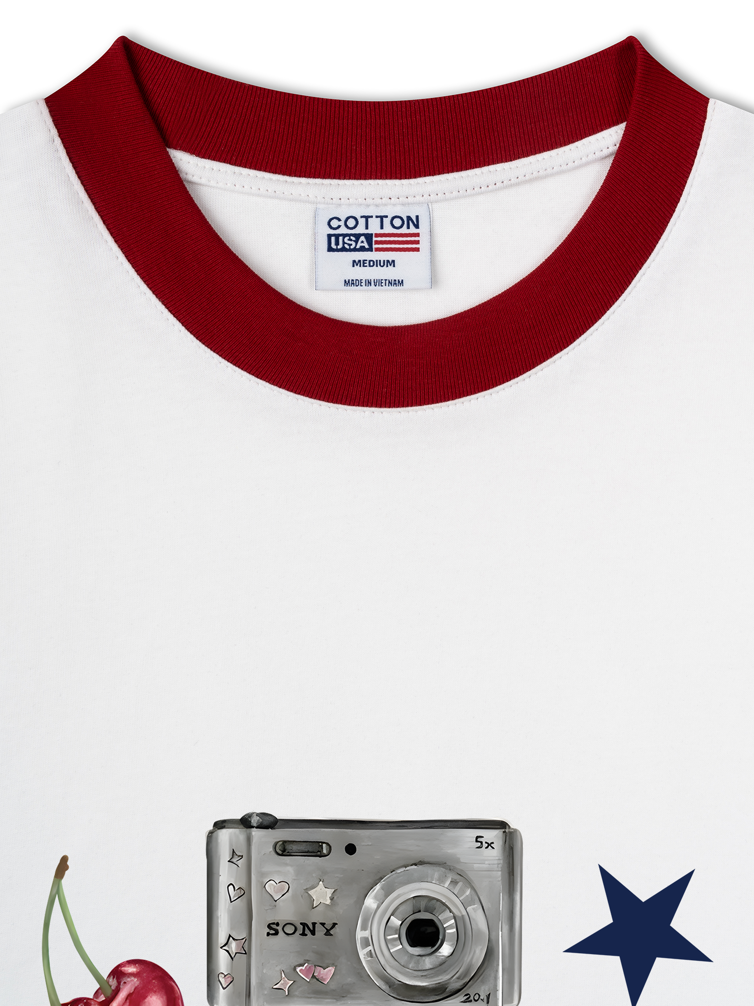 Áo Thun Ringer Relaxed Fit Baseball Cute Things