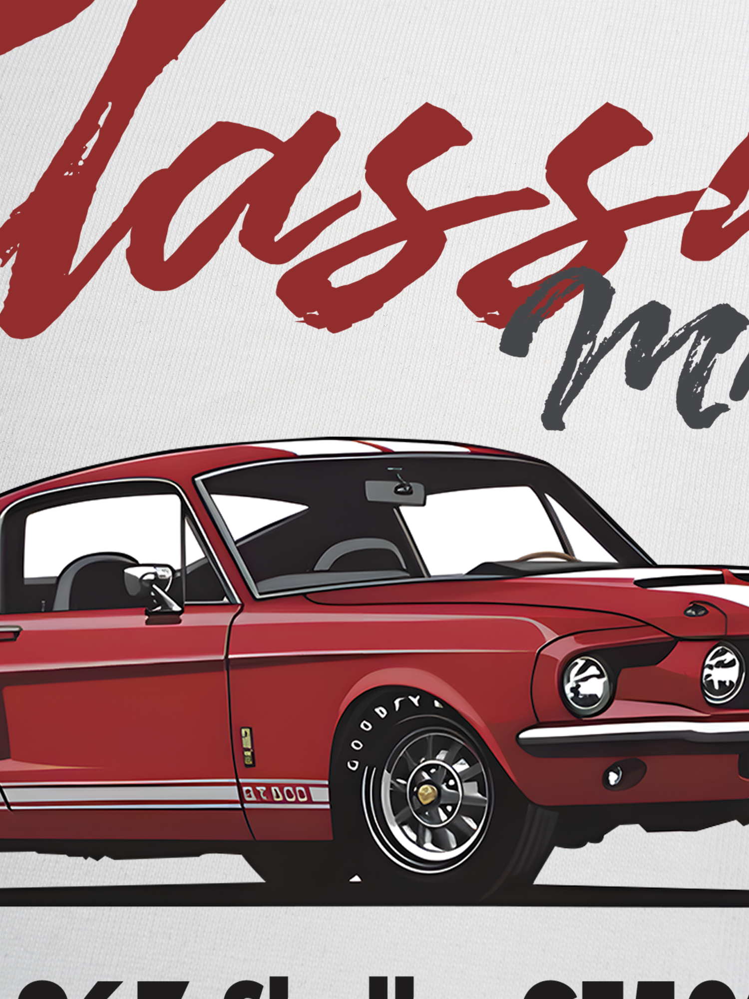 Áo Thun Ringer Relaxed Fit Mustang Classic Muscle