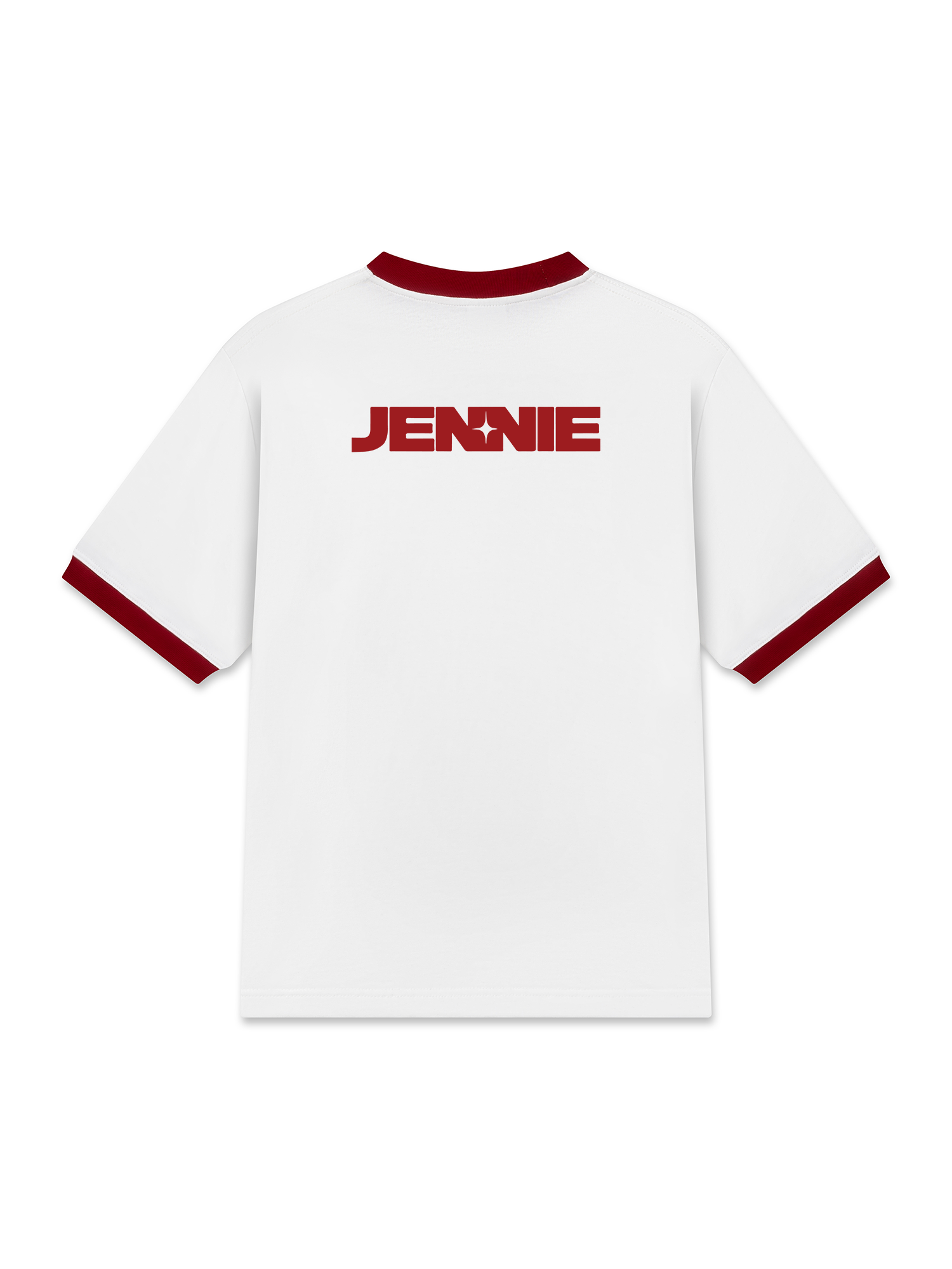 Áo Thun Ringer Relaxed Fit Black Pink Like Jenie