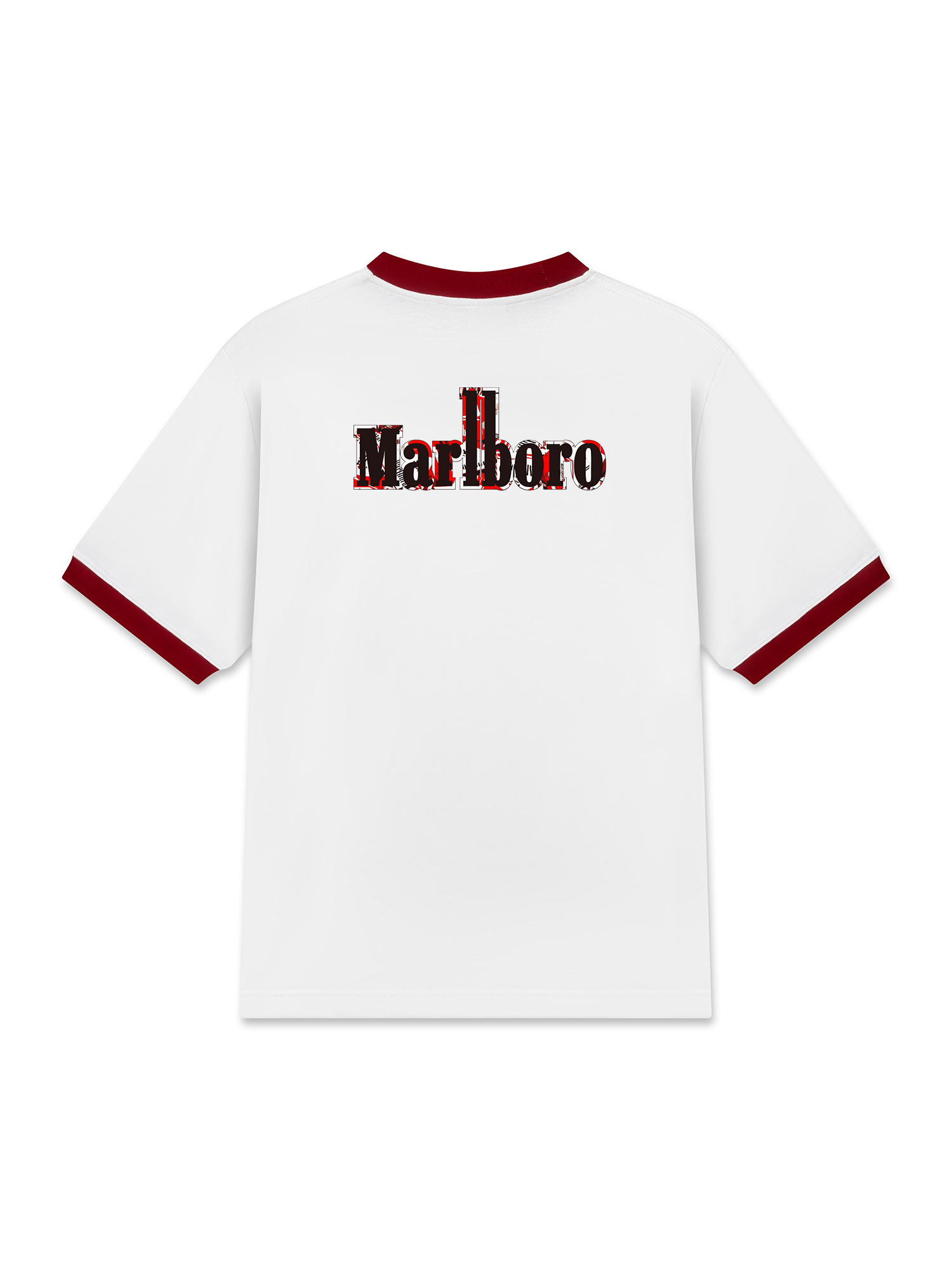 Áo Thun Ringer Relaxed Fit Marlboro Mixed Logo