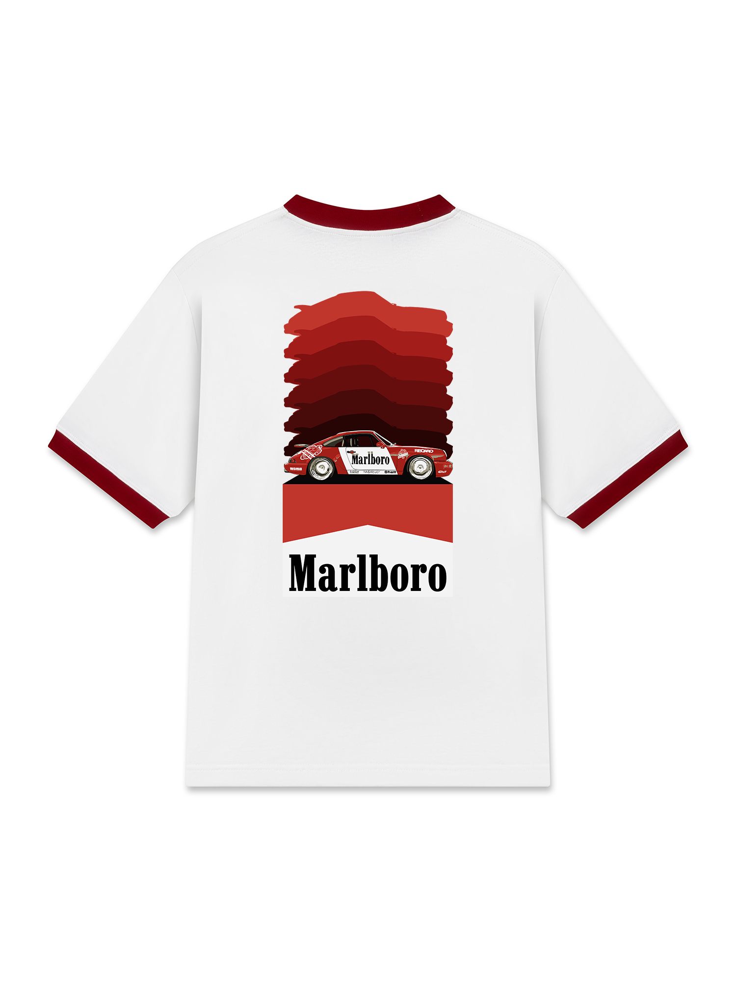 Áo Thun Ringer Relaxed Fit Marlboro Gradient Racing