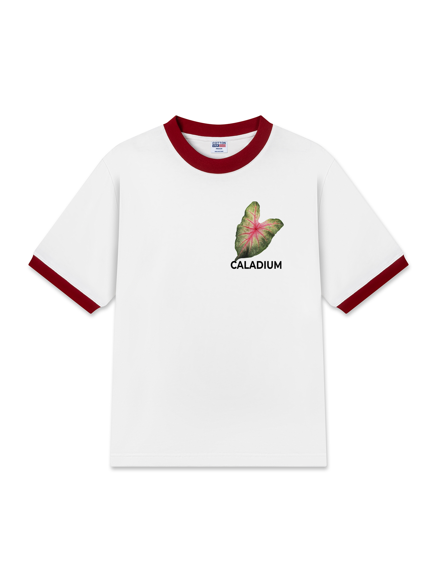 Áo Thun Ringer Relaxed Fit Tropical Leaf