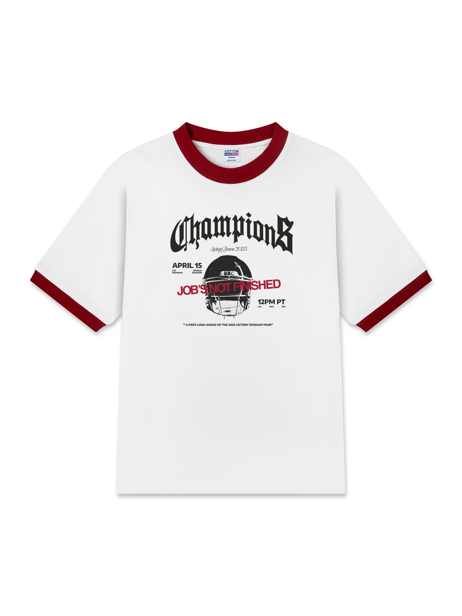 Áo Thun Ringer Relaxed Fit Champions Victory Stadium