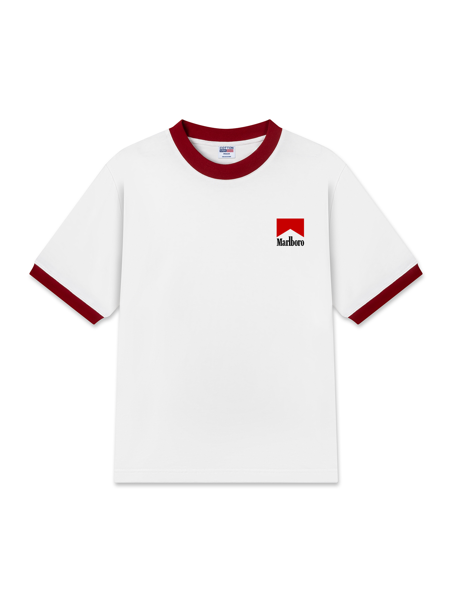 Áo Thun Ringer Relaxed Fit Marlboro Iconic Logo