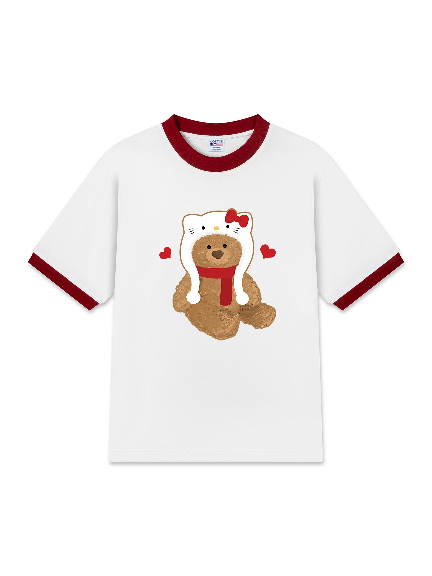 Áo Thun Ringer Relaxed Fit Sweetie Bear